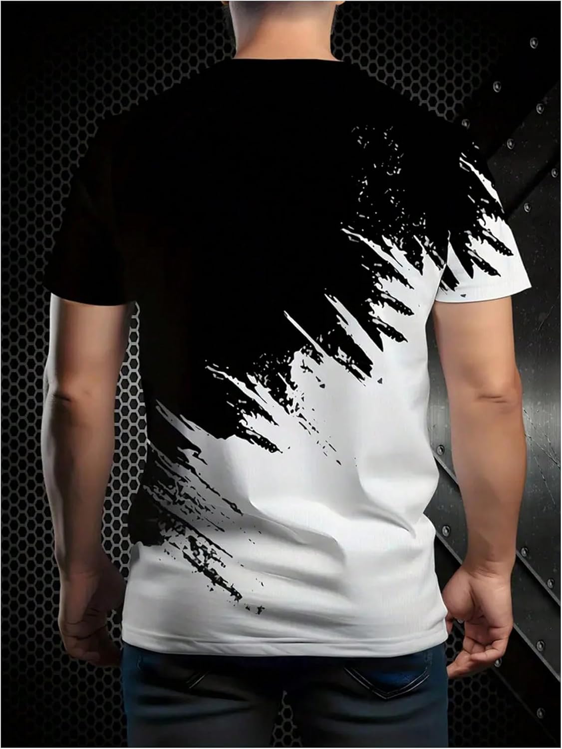 SOLY HUX Men's T Shirts Color Block Graphic Tees Crew Neck Short Sleeve Casual Summer Tops - Image 2