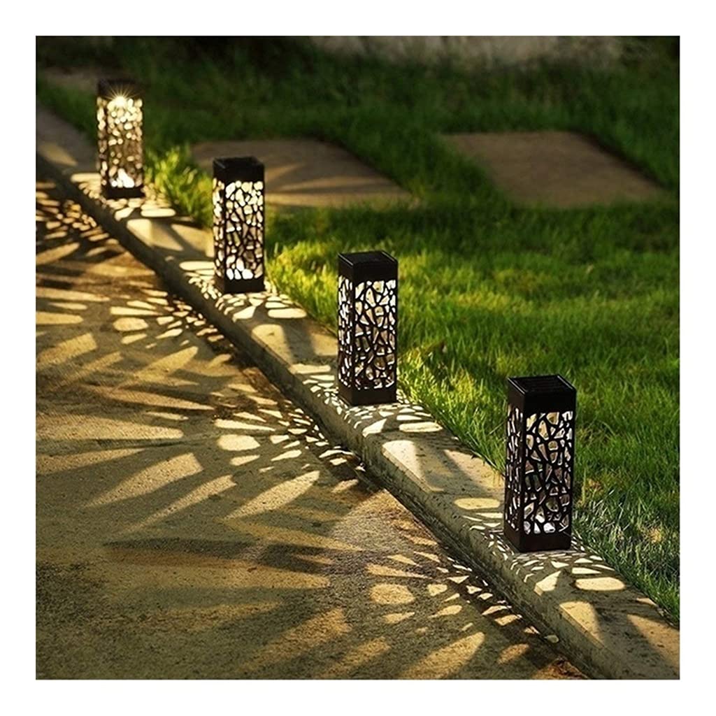 Solar Lawn Light Decoration Garden Hollow Lawn Lamp Outdoor Soalr Garden Lights Pathway Light Waterproof Garden Solar LED
