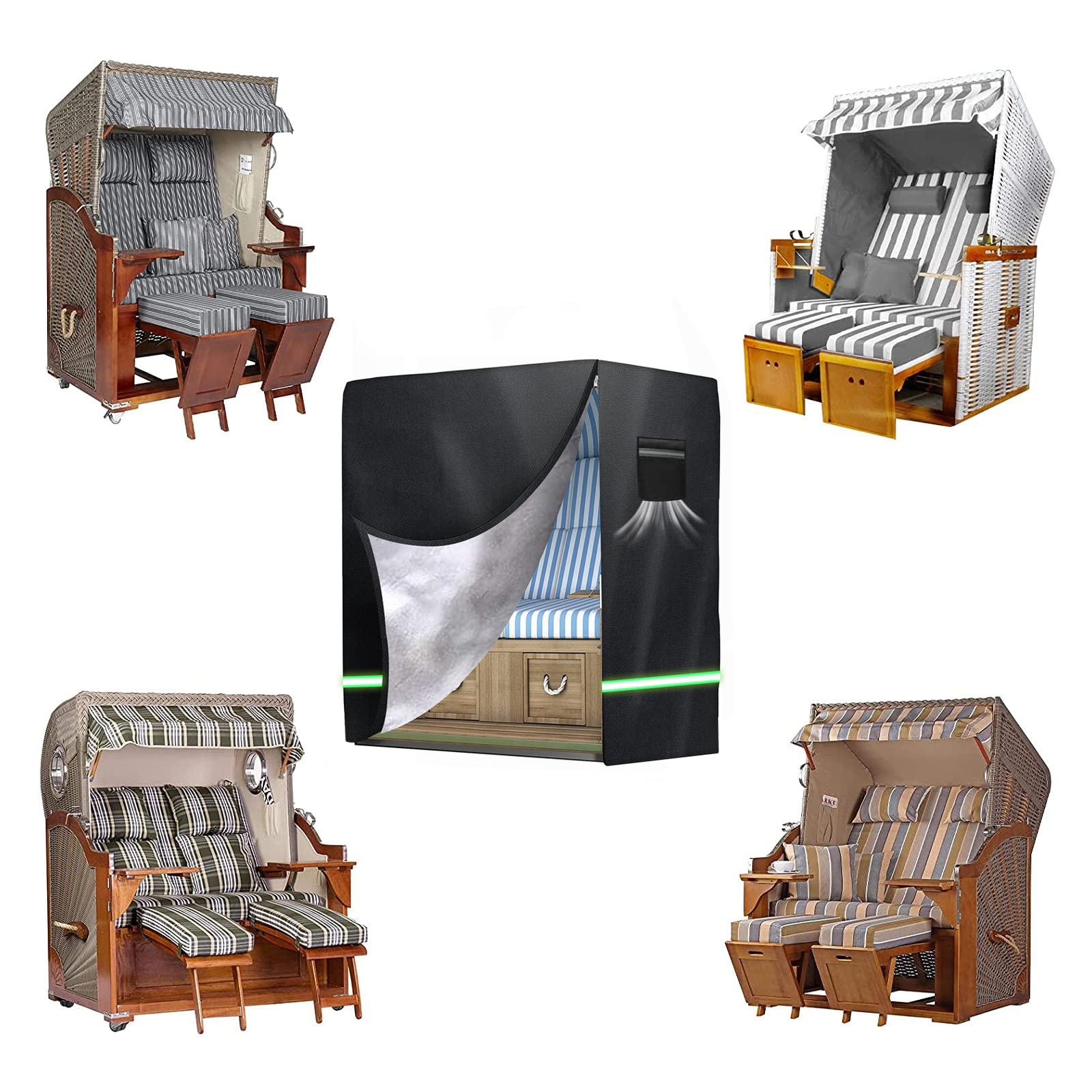 Housse De Protection Pour Chaise De Plage En Oxford 210D