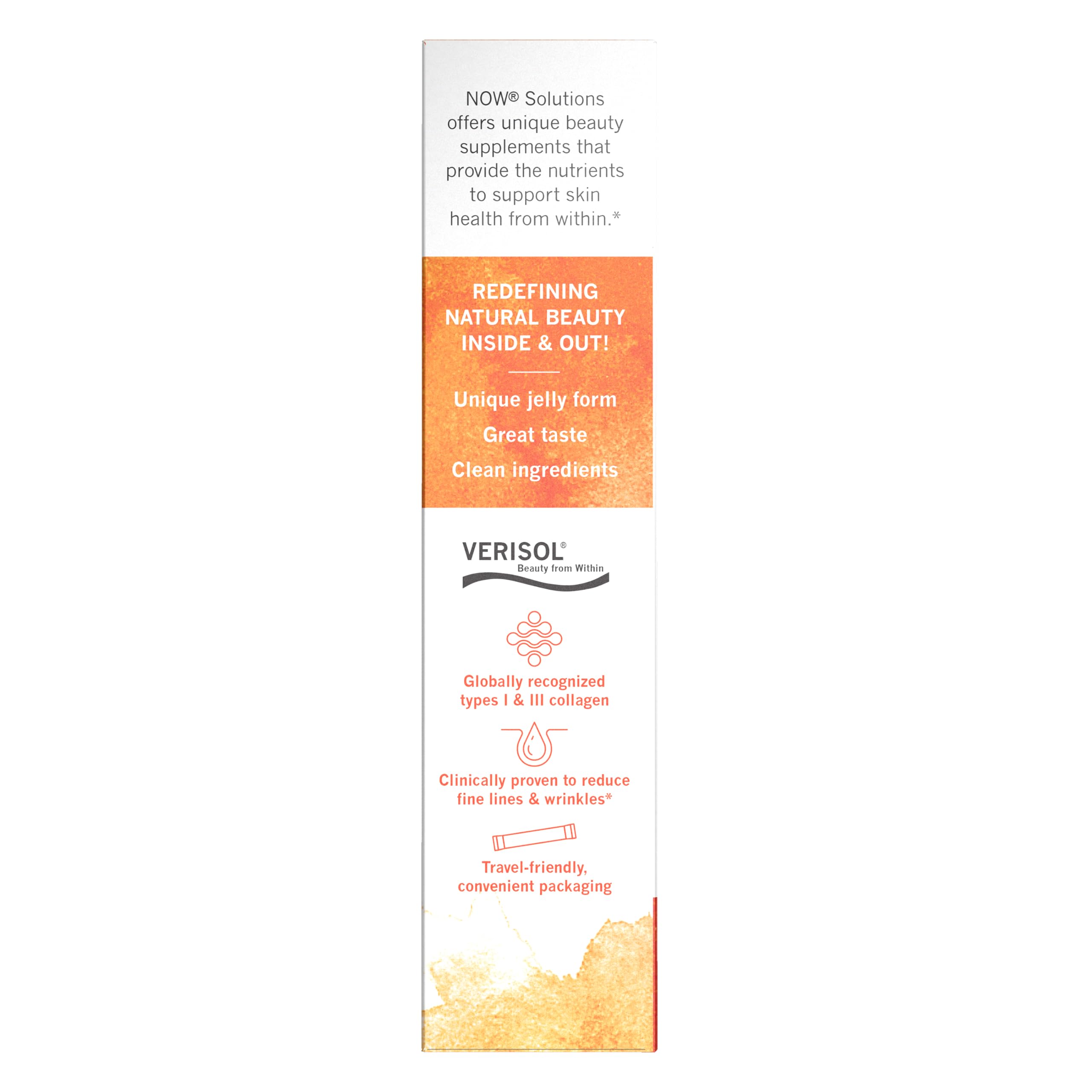 Now Solutions, Collagen Jelly Beauty Complex, Orange, 10 Jelly Sticks — Amazon image 3