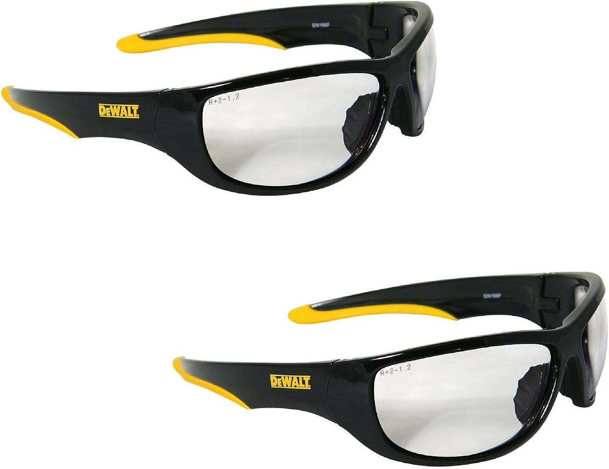 DeWalt DPG94-1D Dominator Safety Glasses, Clear Lens (2 Pair)