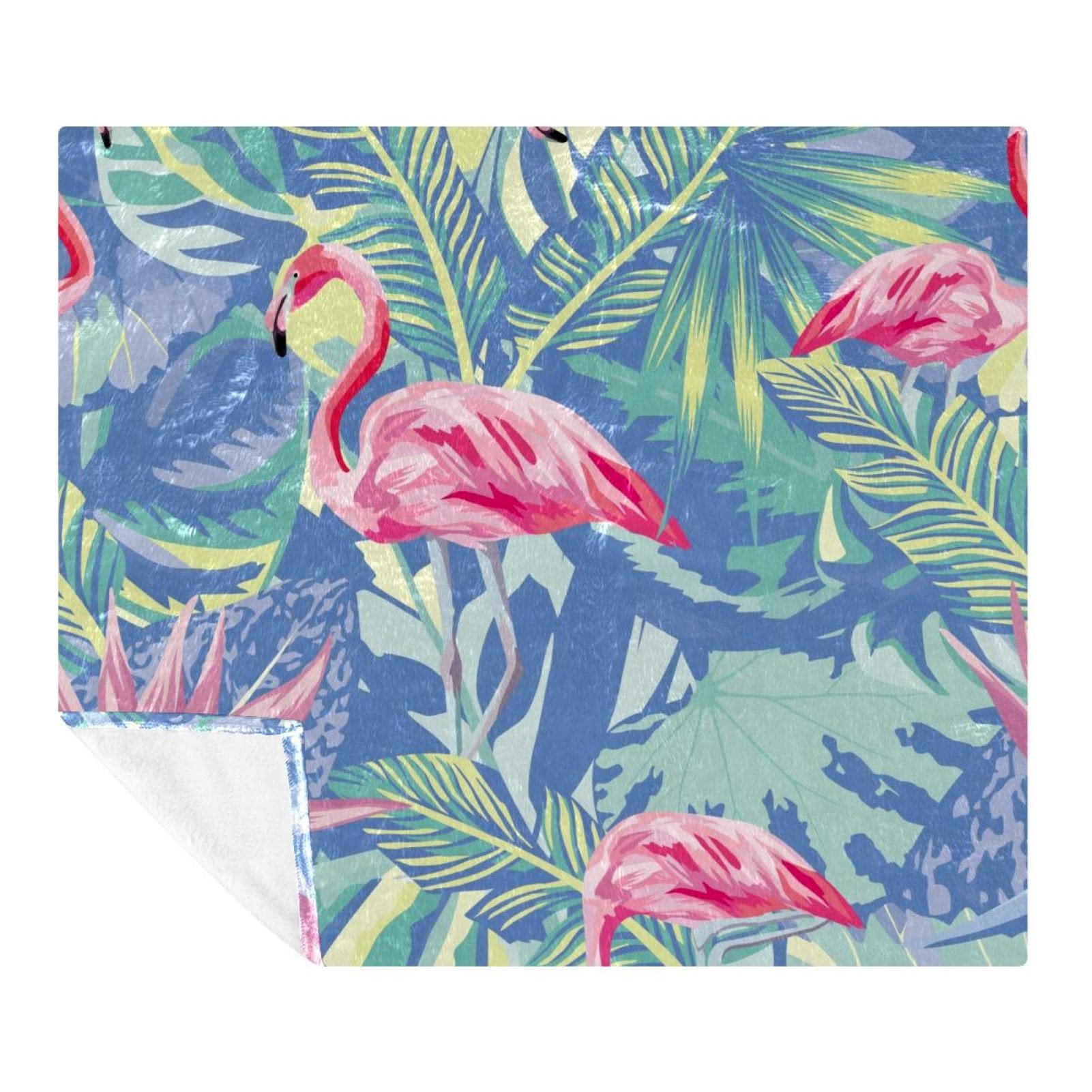 Couverture motif flamant rose : offrez un plaid doux pour lit et canapé