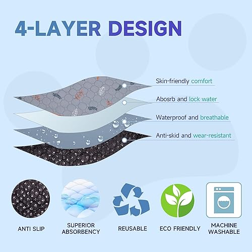 Vista 55 de Sunheir - Almohadillas lavables reutilizables orina de cobayas, forros impermeables absorbentes para jaulas cobayas conejos conejillos de indias