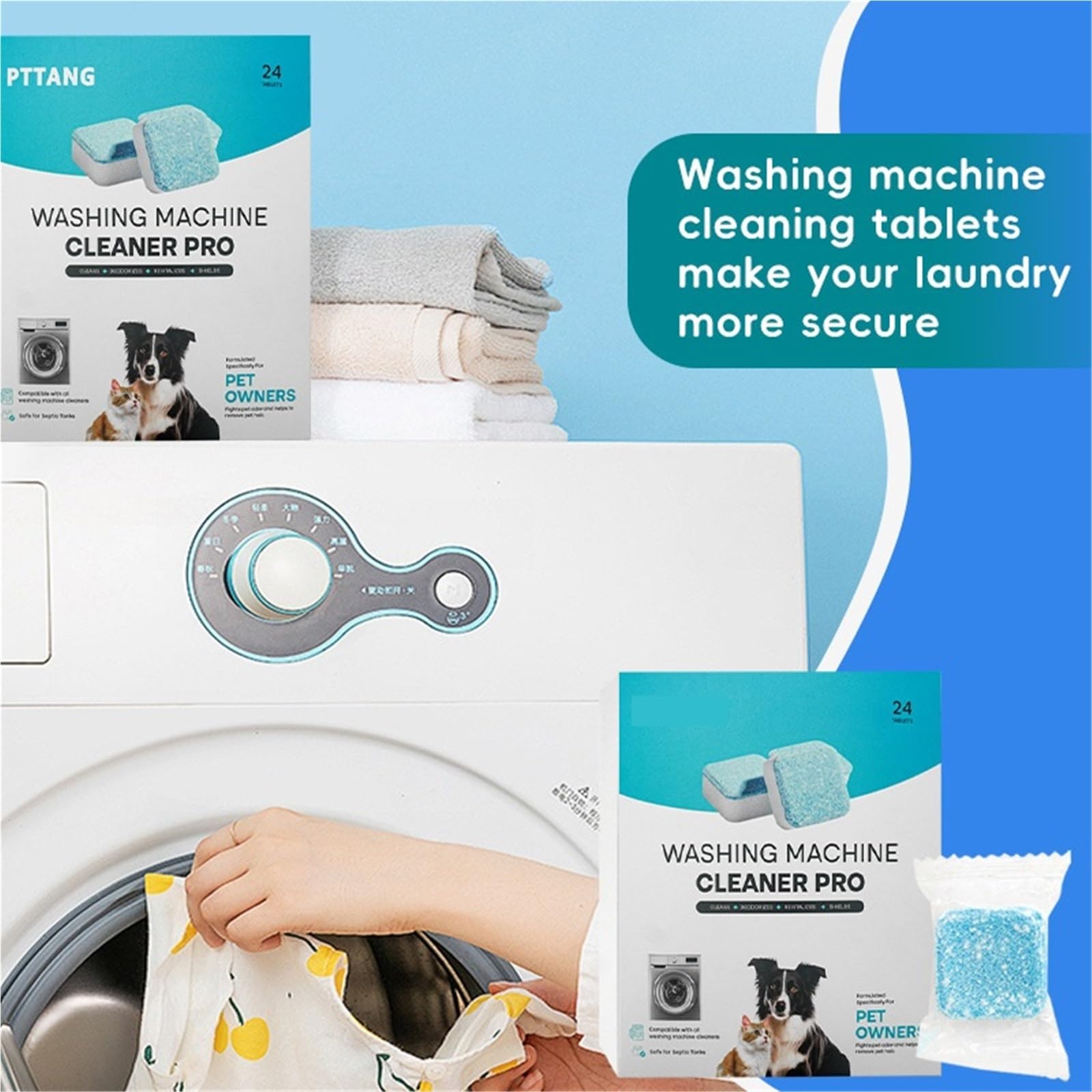 washing machine cleaner tablets Waschmaschinenreiniger-Tabs Tiefenreinigung