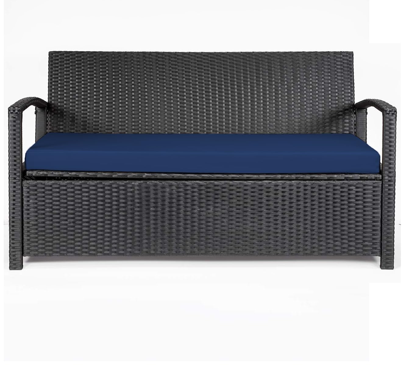 Dazzle Collection Bench Seat Pads Cushion for Outdoor Indoor 100% Waterproof Garden Sofa Seat Foam Seat Pad Patio Bench Cushion (3 Seater 140cm x 51cm x 5cm, Navy) — image 1