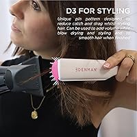 Vista 4 de Denman Mini Curl Definer & Styler 5 Row Hairbrush for Detangling, Separating, and Defining Curls, Curly Hairbrush, Sleek Blowdrying - D14