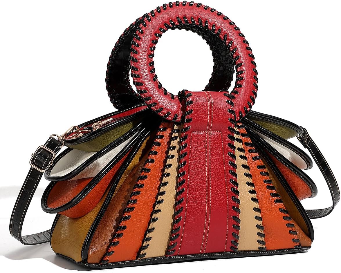 Designer Multicolor Top Handle Handbag Bag Woman Large Capacity Purse Fashion Women Crossbody Bags for Women Large Bags - Image 4