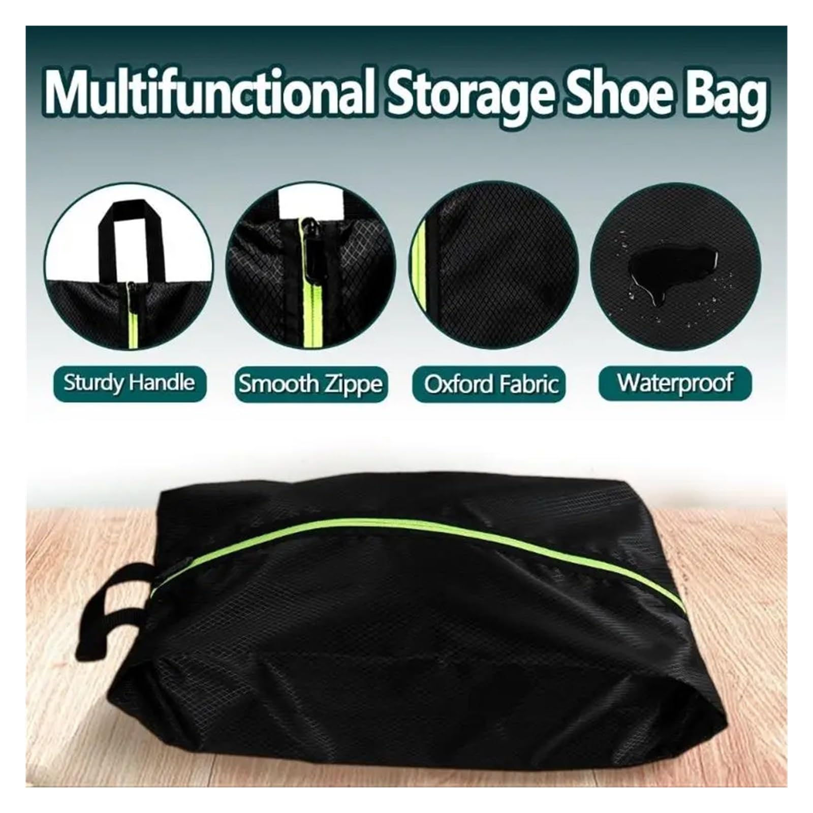 Bolsa para Zapatos Bolsa for Guardar Zapatos de Gran Capacidad con asa | Impermeable a prueba de polvo for viajes, gimnasio, hogar