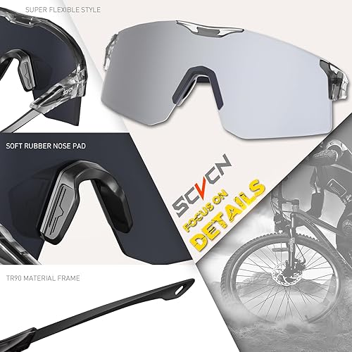 Miniatura 3 de Gafas de sol polarizadas para ciclismo, deportes, hombres y mujeres, MTB para montar en bicicleta de montaña, béisbol, correr, pesca
