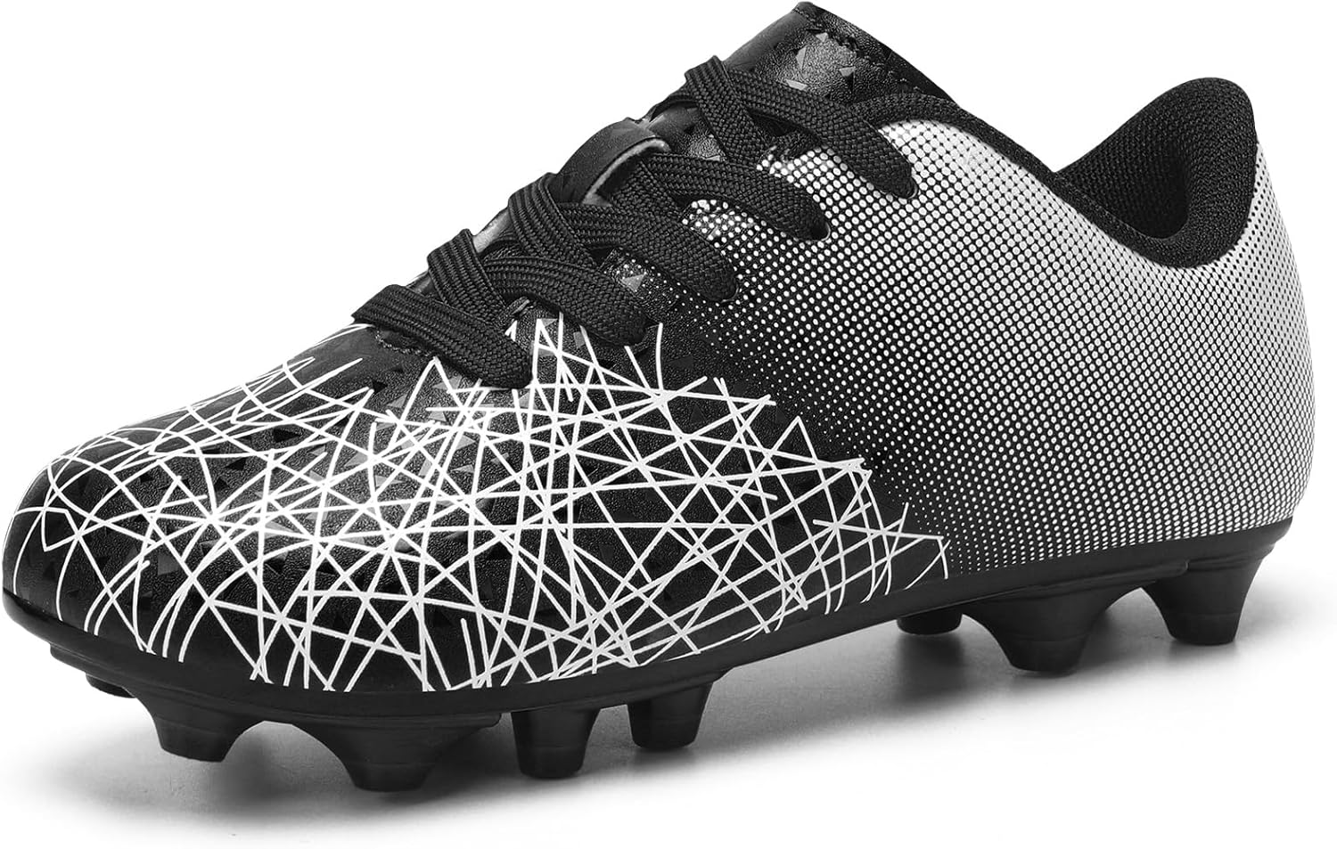 Kids Girls Boys Firm Ground Soccer Cleats Athletic Outdoor Soccer Shoes for Little Kid/Big Kid/Toddler