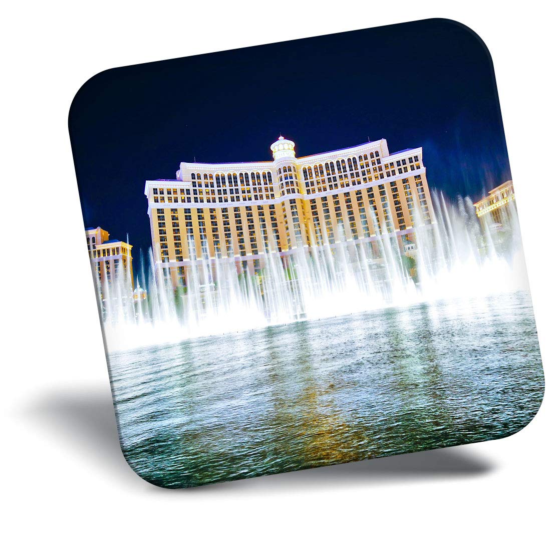 Destination Vinyl ltd Fridge Magnet - Bellagio Hotel Las Vegas USA 3097