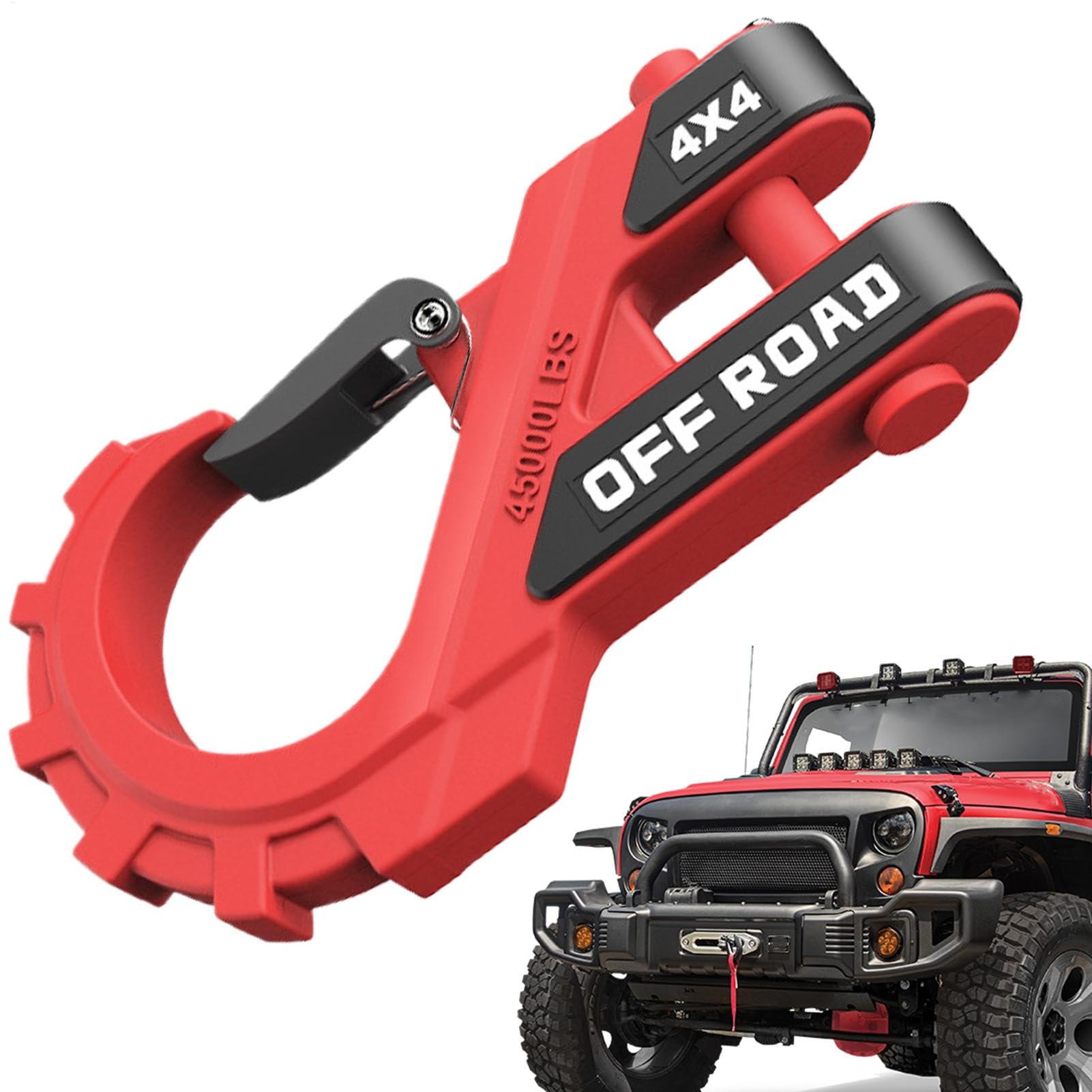 ATV Winch Hook, Car Tow Hook, High Strength Trailer Chain Hooks, Versatile Clevis Grab Hook, Winch Clevis Hook, Safer Usage, Robust Structure For Car, Truck, SUV