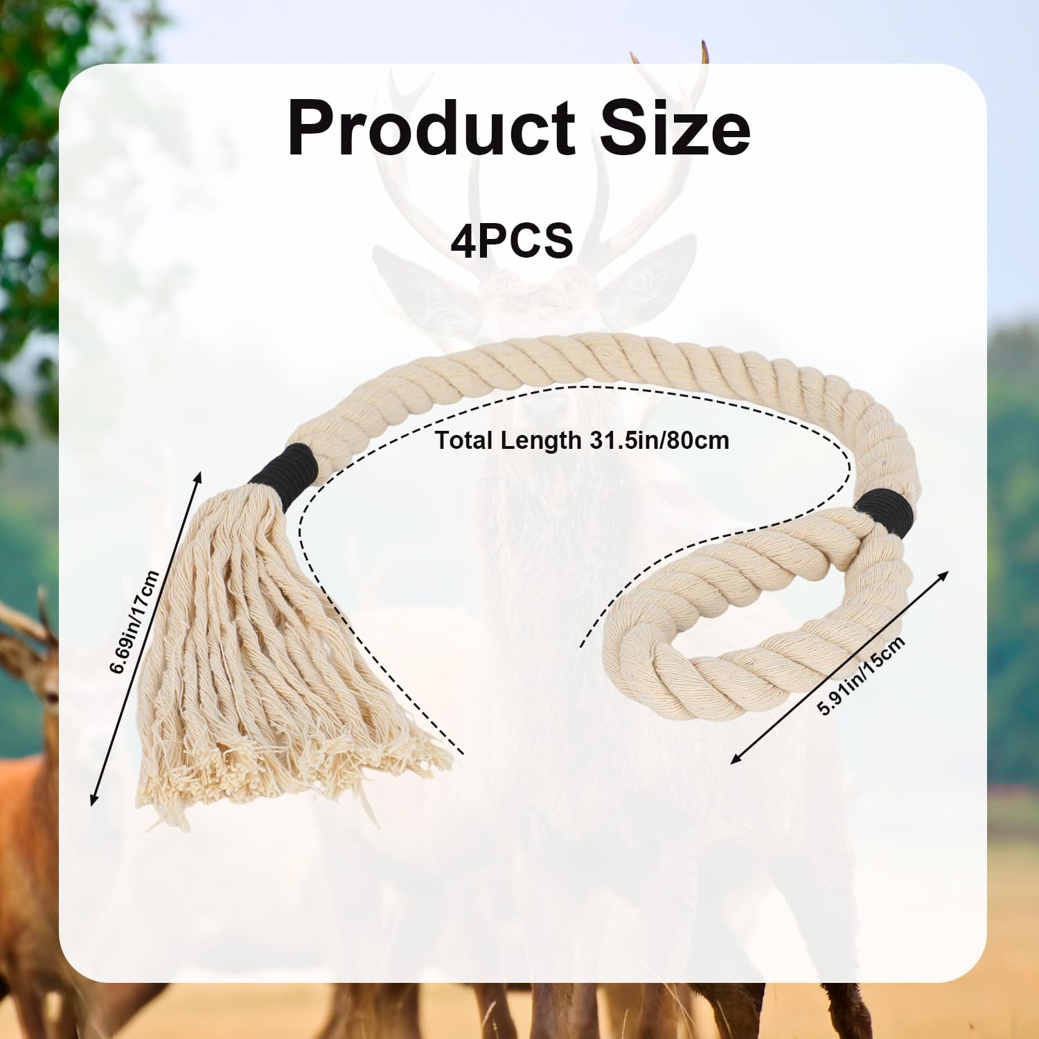 Deer Scent Rope Hemp Rope For Deer Mock Scrape System Rigid Hanging ...