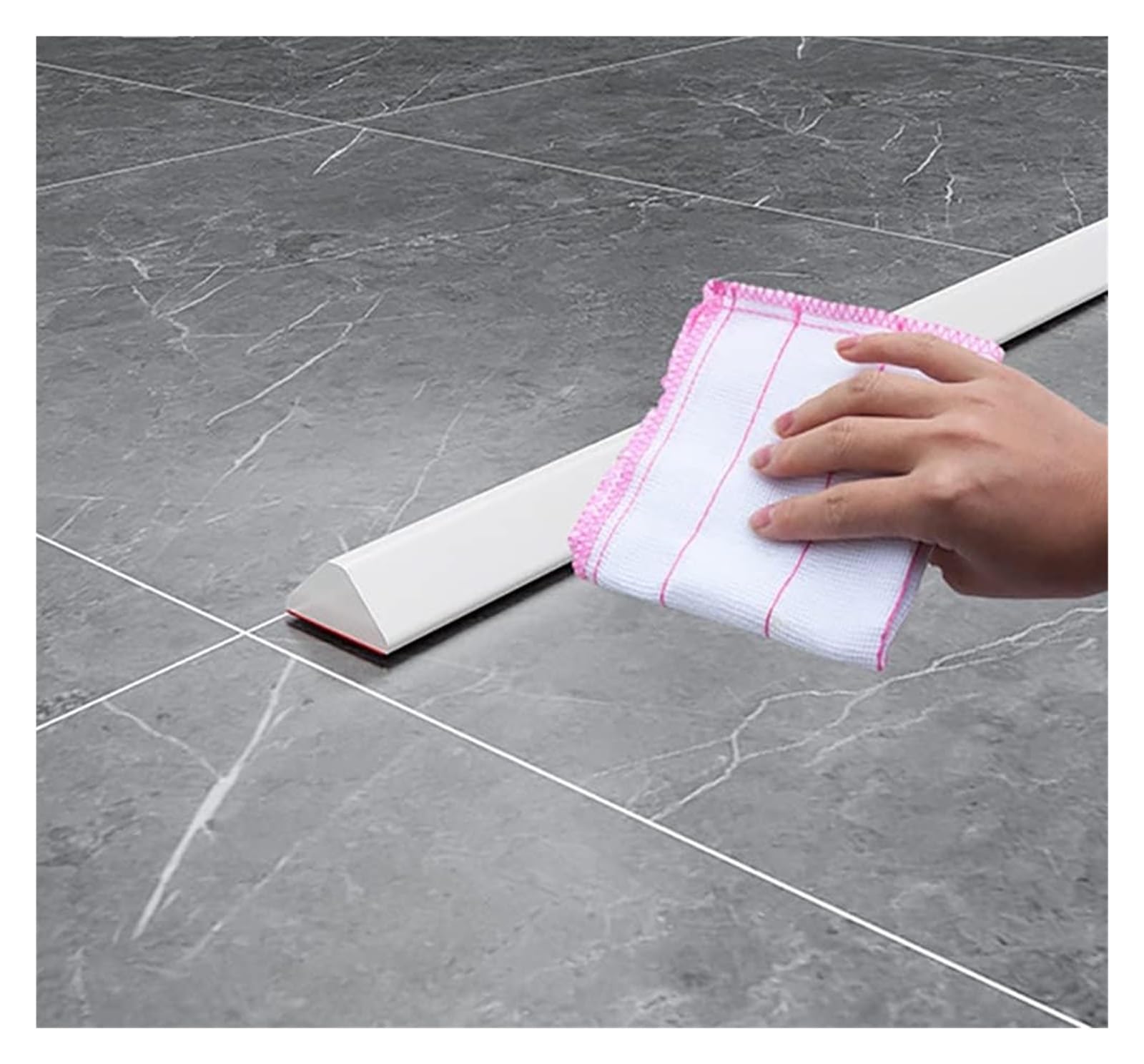 Tira impermeable for baño, presa de agua umbral ducha plegable, fregadero protector contra salpicaduras cocina silicona, tira retención para(Black,10m/393 inch)