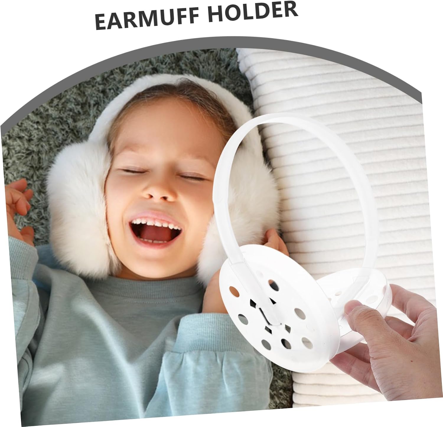 ULTECHNOVO 4pcs Earmuff Construction Kit Wide Frame Ear Mask Bracket Ear Savers Craft Supplies