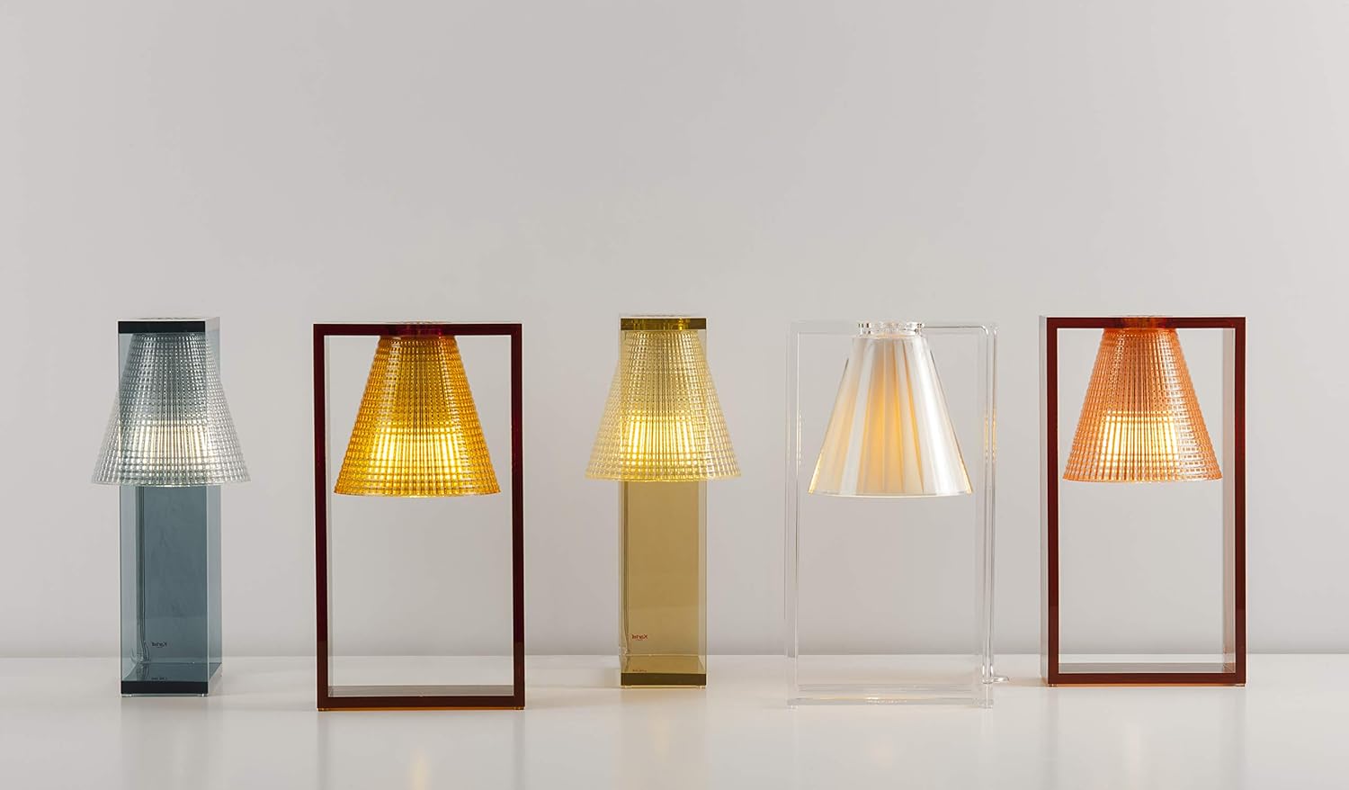 Kartell Light-Air/Sculpt Table Lamp, Amber
