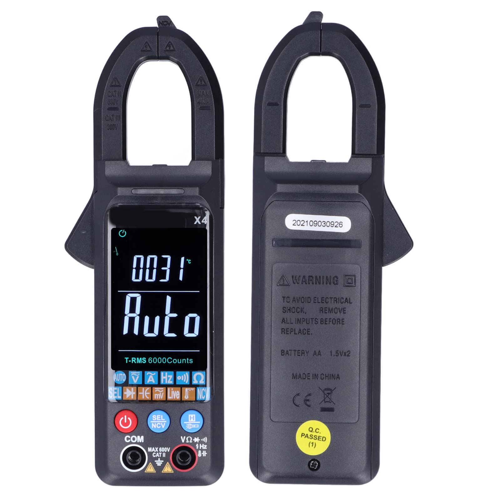 X4 Pinza amperometrica AC Funzione completa Tester di tensione intelligente ad alta precisione Multimetro a pinza intelligente multifunzionale per uso domestico in fabbrica