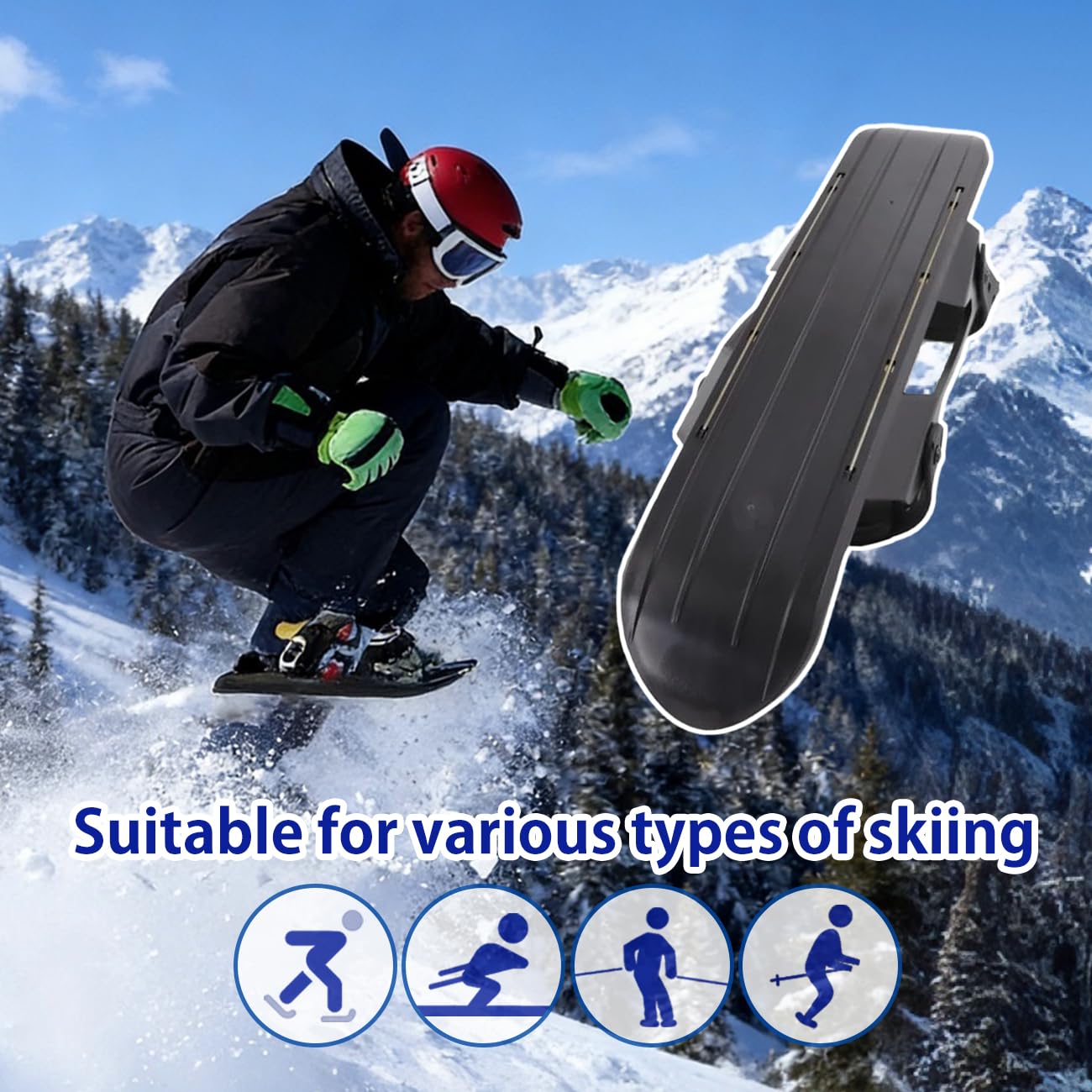Mini buty narciarskie do mocowania na butach narciarskich, snowblades