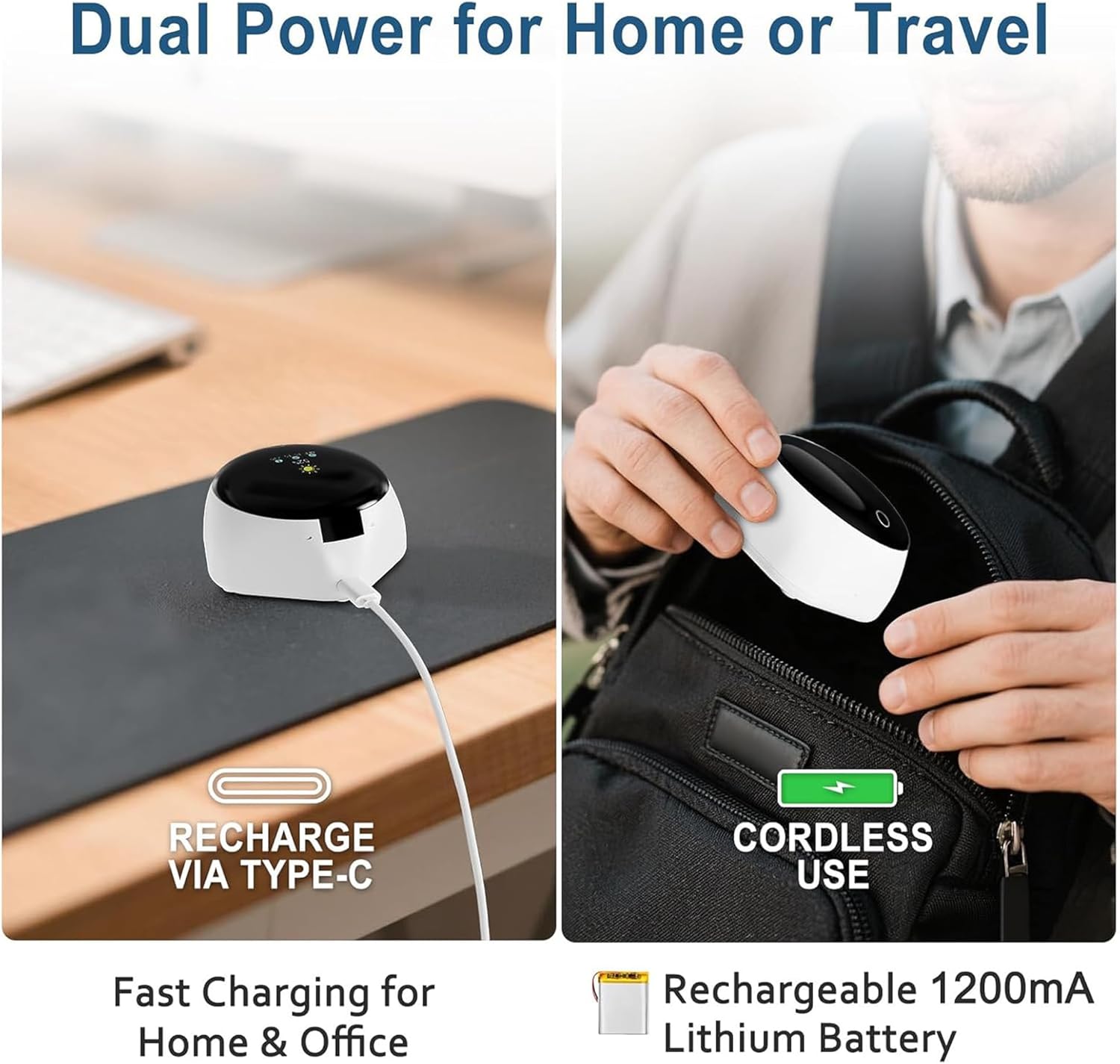 OTC Hearing Aid Dryer & Dehumidifier,Fast-Drying in15 Mins,Removes Sweat & Moisture for Hearing Aids,Earbuds,Smart Digital Display,Rechargeable Battery,Type-C Port