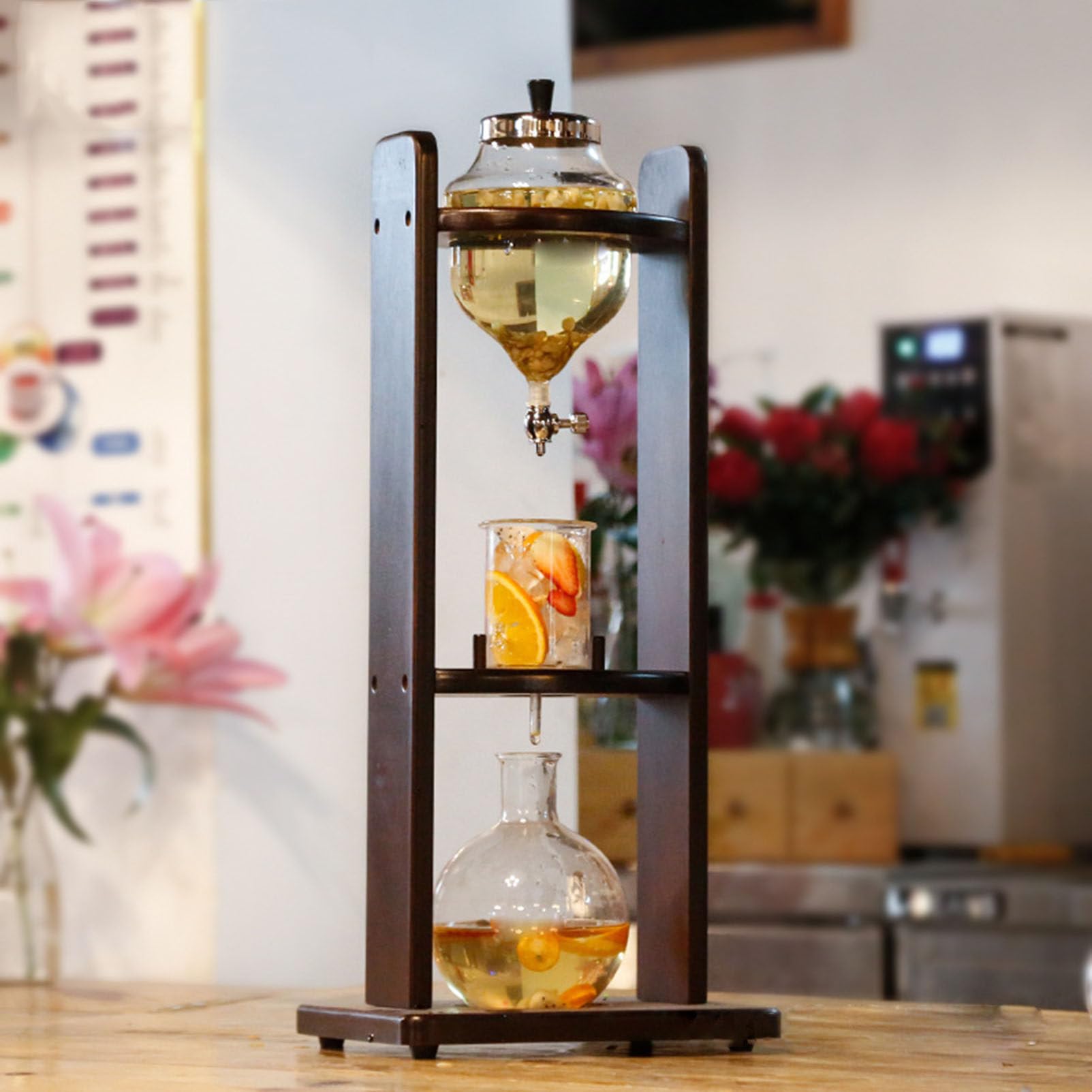 Prezent dla miłośnika kawy, Ekspres do kawy Cold Brew, ekspres, wieża parzenia, mrożonej, 10-12 filiżanek, domu, biura, kawiarni
