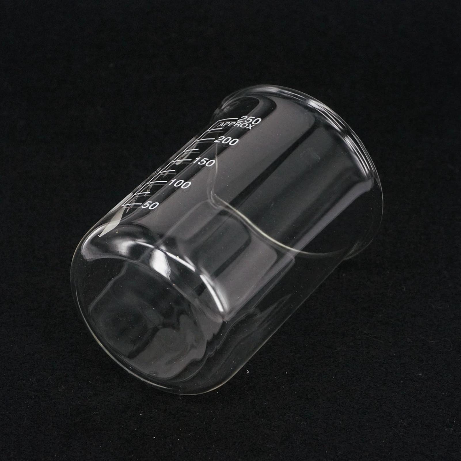Vaso de precipitados Experimental 5 uds 250ml Vaso de precipitados de Forma Baja Laboratorio de química Vaso Transparente de Vidrio de borosilicato Espesado con Laboratorio de Pico, Hornear