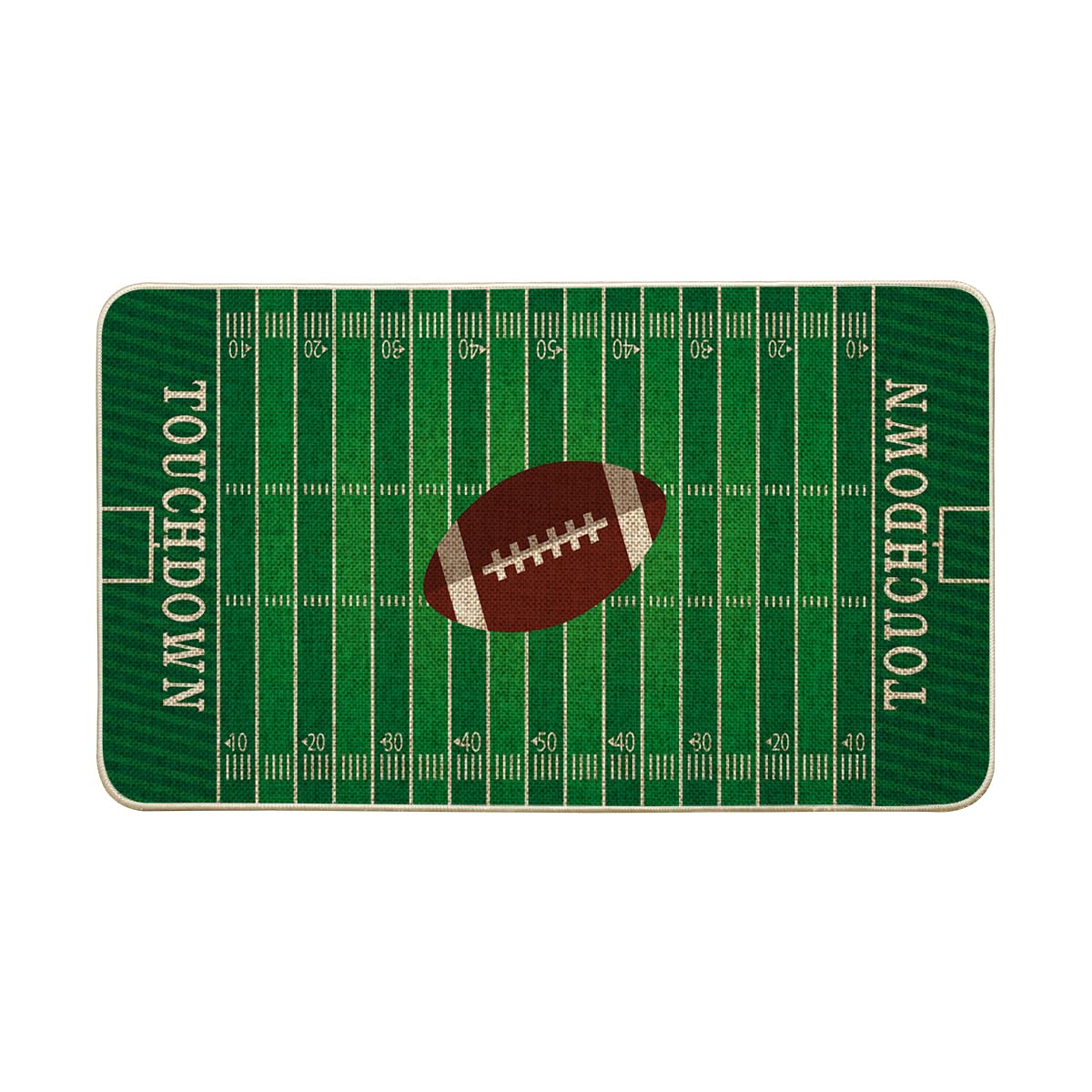 Artoid Mode Touch Down American Football Court Doormat, Rugby Boy Home Decor Low-Profile Rug Switch Mat for Indoor Outdoor 17x29 Inch