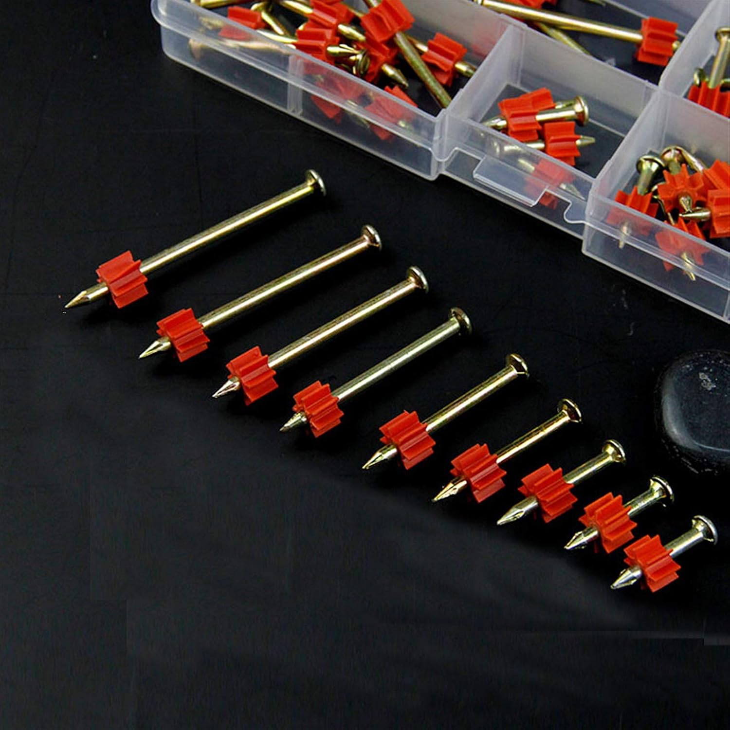 65pcs / Color Steel Nails Cement Concrete Steel Nails High Strength Picture Hanging Wall Nails,Widely Used in Construction, Carpentry, Cement Wall, Plasterboard, Etc.