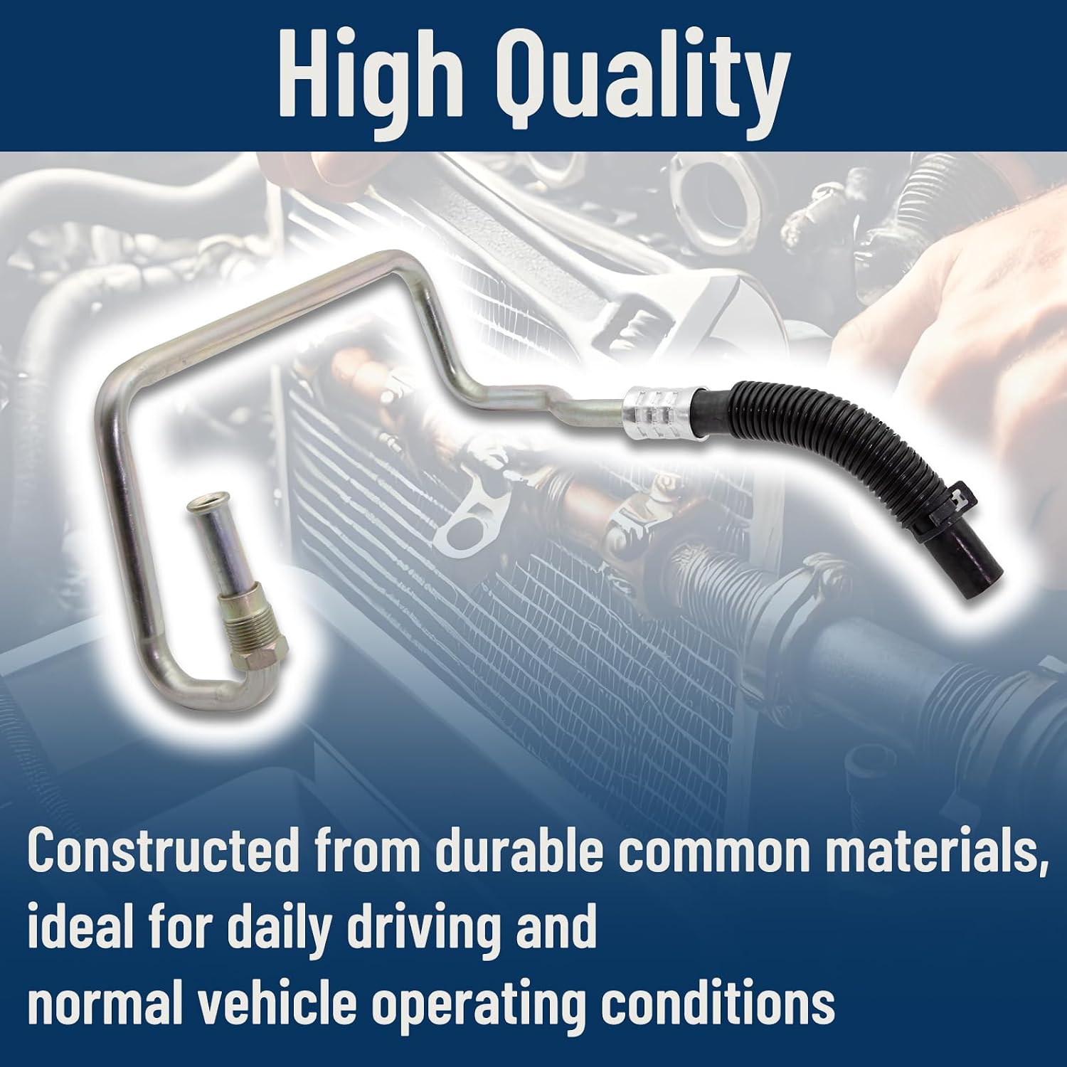 Transmission Cooler Line Hose Pipe Replace 4C3Z-7B028-CA | Fit for 2003-2004 Ford Excursion & 2003-2004 Ford F-250 F-350 F-450 F-550 Super Duty with 6.0L V8 Diesel OHV Turbocharged