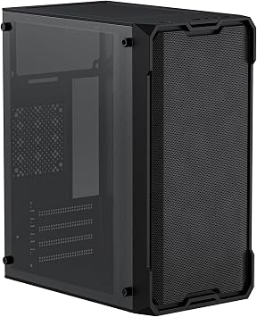 Micro ATX Case, MATX Case Mini PC ITX Desktop Computer Case Support ATX PSU/250mm GPU/140mm CPU Cooler/2x 12cm Fans and 1x 8cm Fan/1x 3.5HDD or 2X 2.5SSD/USB 3.0 Port