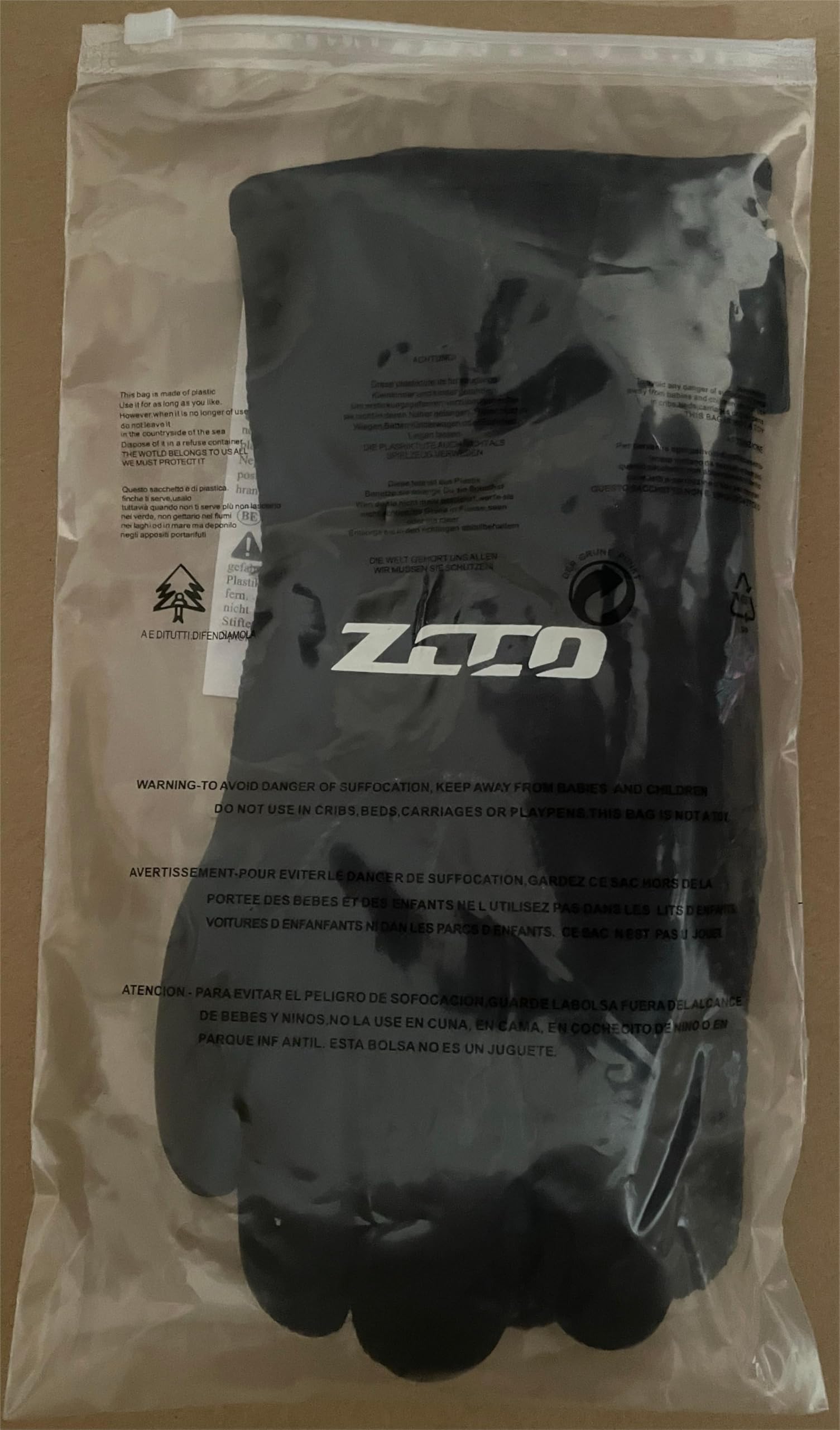 ZCCO 3mm Neoprenanzug Handschuhe Thermohandschuhe Männer Herren Anti-Rutsch-Handschuhe für Frauen Schwarz