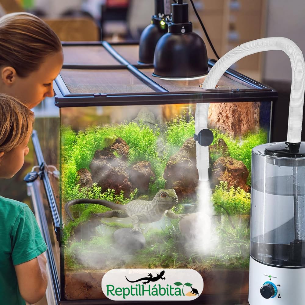Nebulizzatore ad ultrasuoni per rettili - Ideale per anfibi e rettili - CREA Nebulizzatore sottile per idratazione e benessere