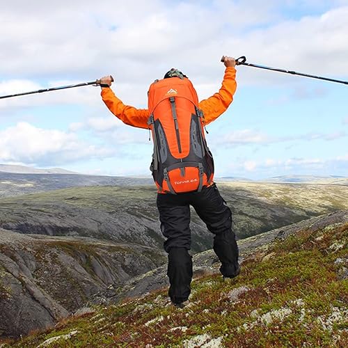 Miniatura 7 de Mochila de senderismo grande de 70 litros, mochila ligera para hombres y mujeres, al aire libre, gran capacidad, montañismo, impermeable, mochila,