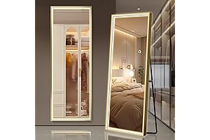 63" x 16" LED Stand Up Mirror