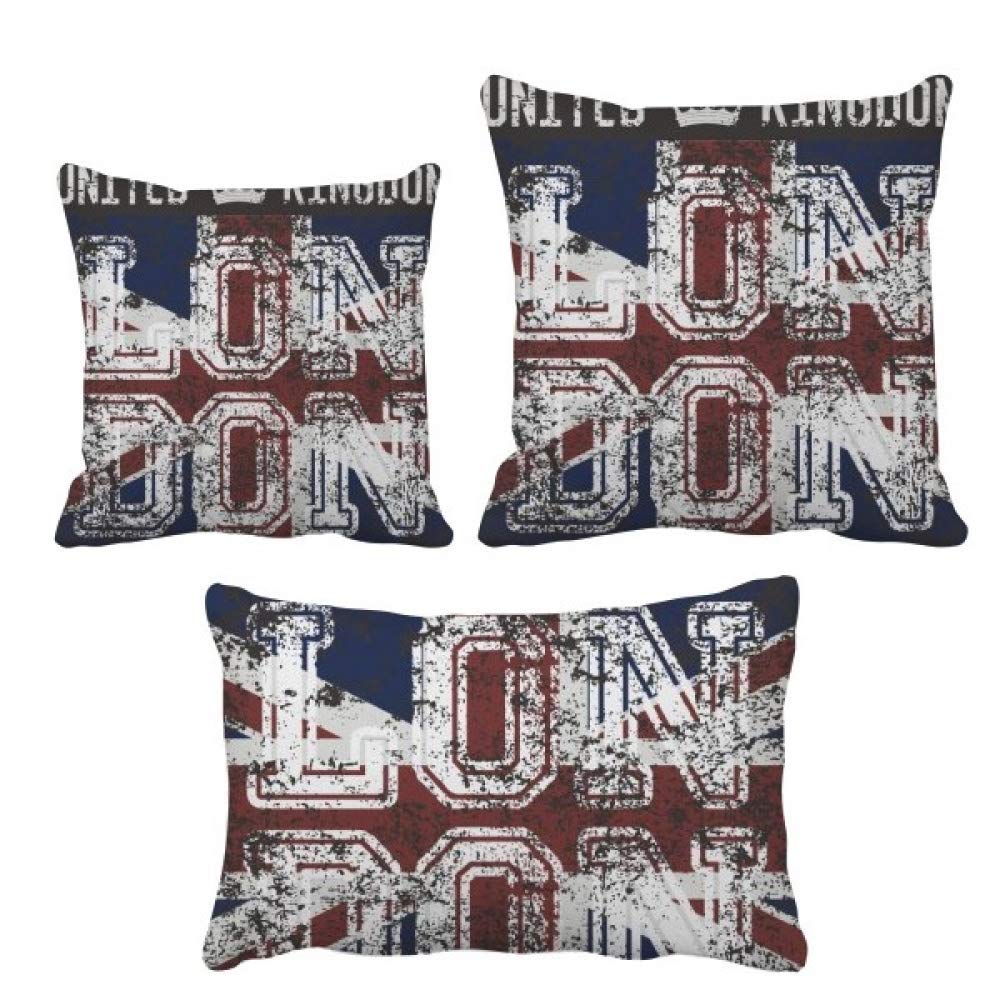 Coussin Union Jack drapeau anglais London pour decoration de canape salon