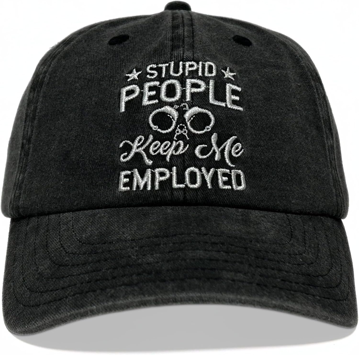 InnoBeta Correctional Officer Gifts, Law Enforcement Gifts, Police Officer Gifts, Adjustable Embroidered Baseball Hat for Birthday, Father's Day & Christmas Black