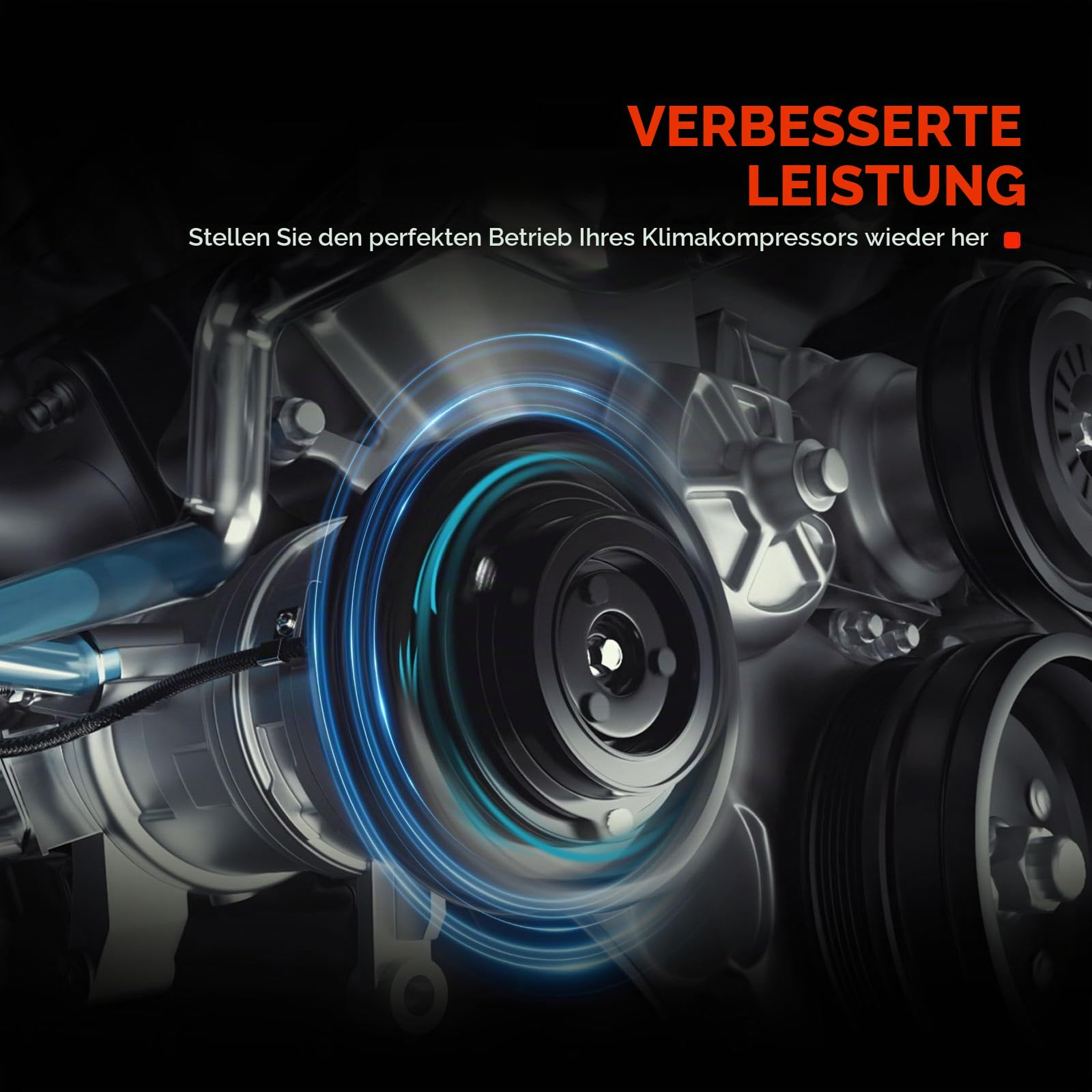 Frankberg 1x Mitnehmerscheibe + 1x Riemenscheibe + 1x Magnetspule SD7V16 Kompatibel mit A3 8L1 Polo 6N1 Golf IV 1J1 B.o.r.a 1J2 Ibiza II 6K1 Replace# 1J0820803L