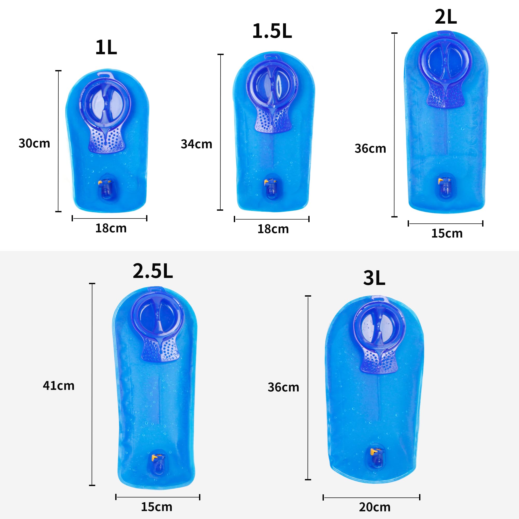 Unigear Sacca Idratazione, Sacca da Vescica per Idratazione BPA Approvato FDA e Senza Gusto per Zaino in Spalla, Ciclismo, Trekking e Campeggio