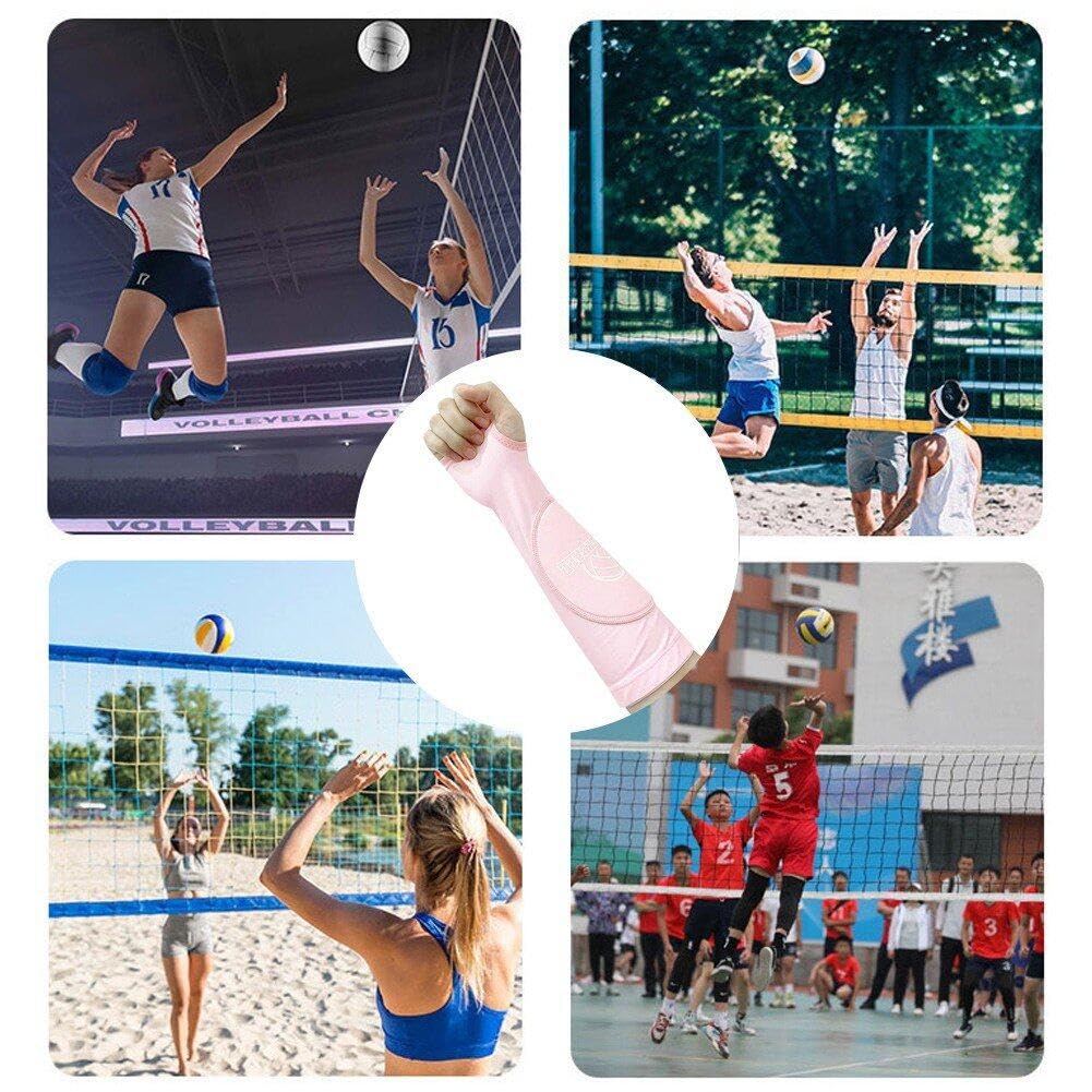 1 Paio di Protezioni per Le Braccia Pallavolo con Imbottitura Protettiva E Foro per Il Pollice Accessori per Protezione 'avambraccio Maniche per Avambraccio Sportive per Il Golf