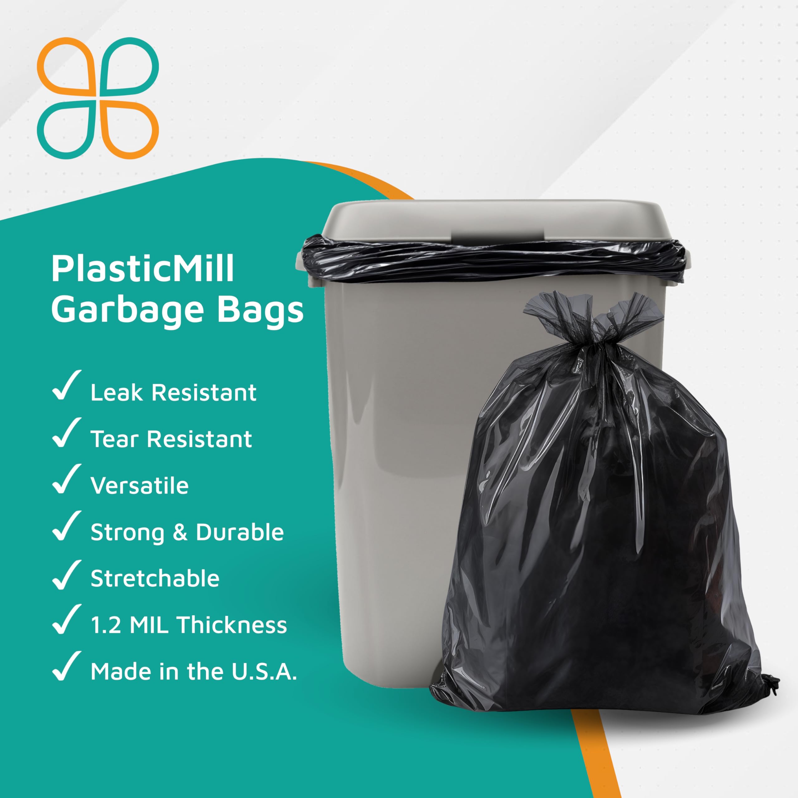 Aluf Plastics 45 Gal. Heavy-Duty Blue Trash Bags - 40 in. x 46 in. (Pack of 100) 1.2 mil - for Industrial, Home, and Recycling Use H-RBL46 - The Home Depot