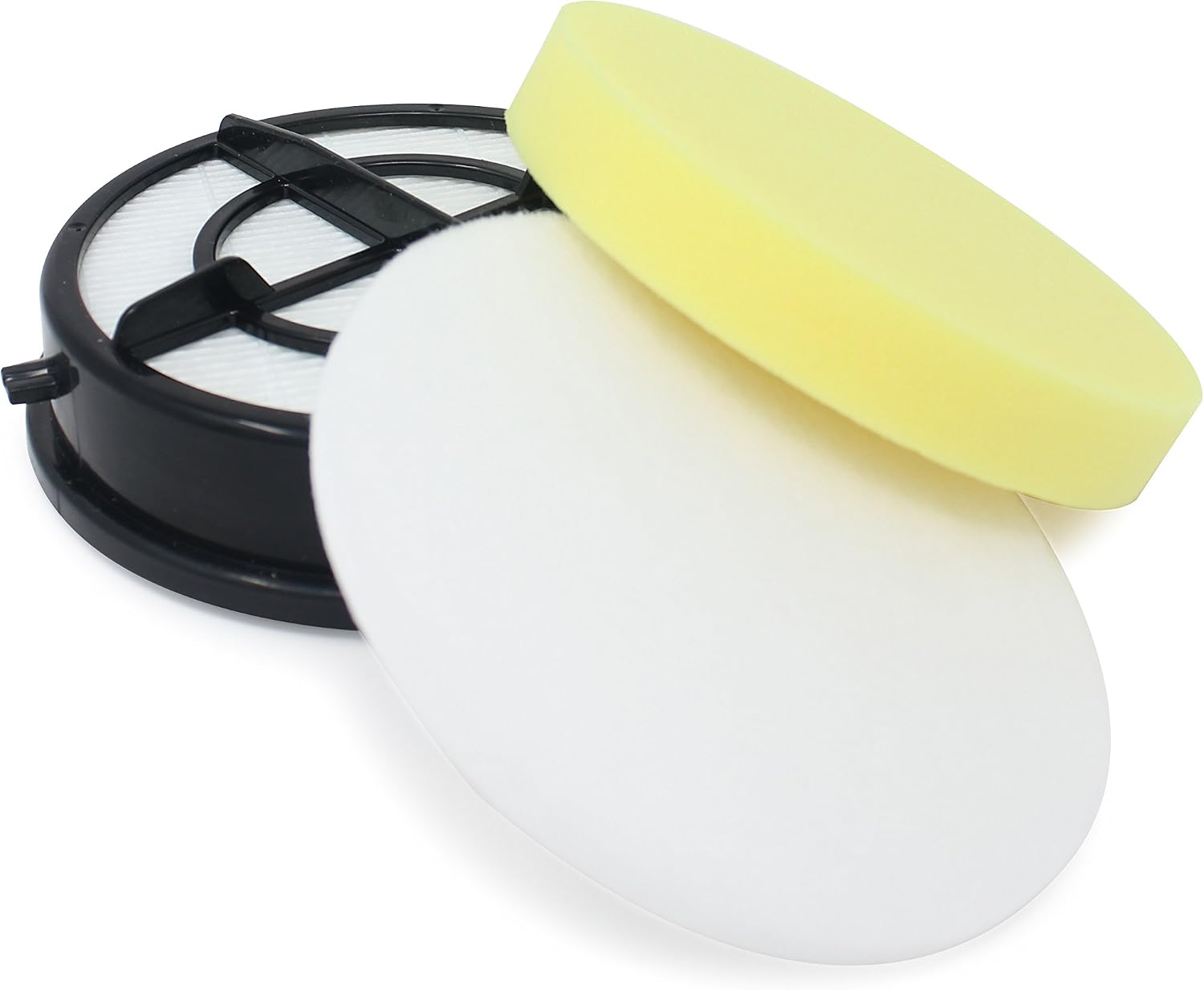 Fette Filter - 16871 Filter Set Compatible with BISSELL Pet Hair Eraser Upright Vacuum Models 1650 16508 1650C 16507 16501 1650A 16502 1650P 1650R 1650W