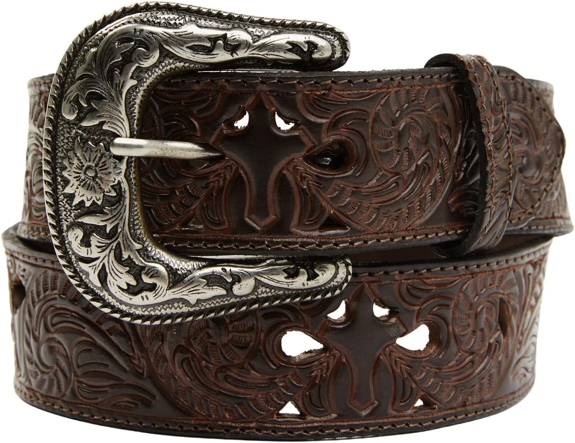 Shyanne Women's Cross Filigree Embossed Western Belt - Saho21bt15