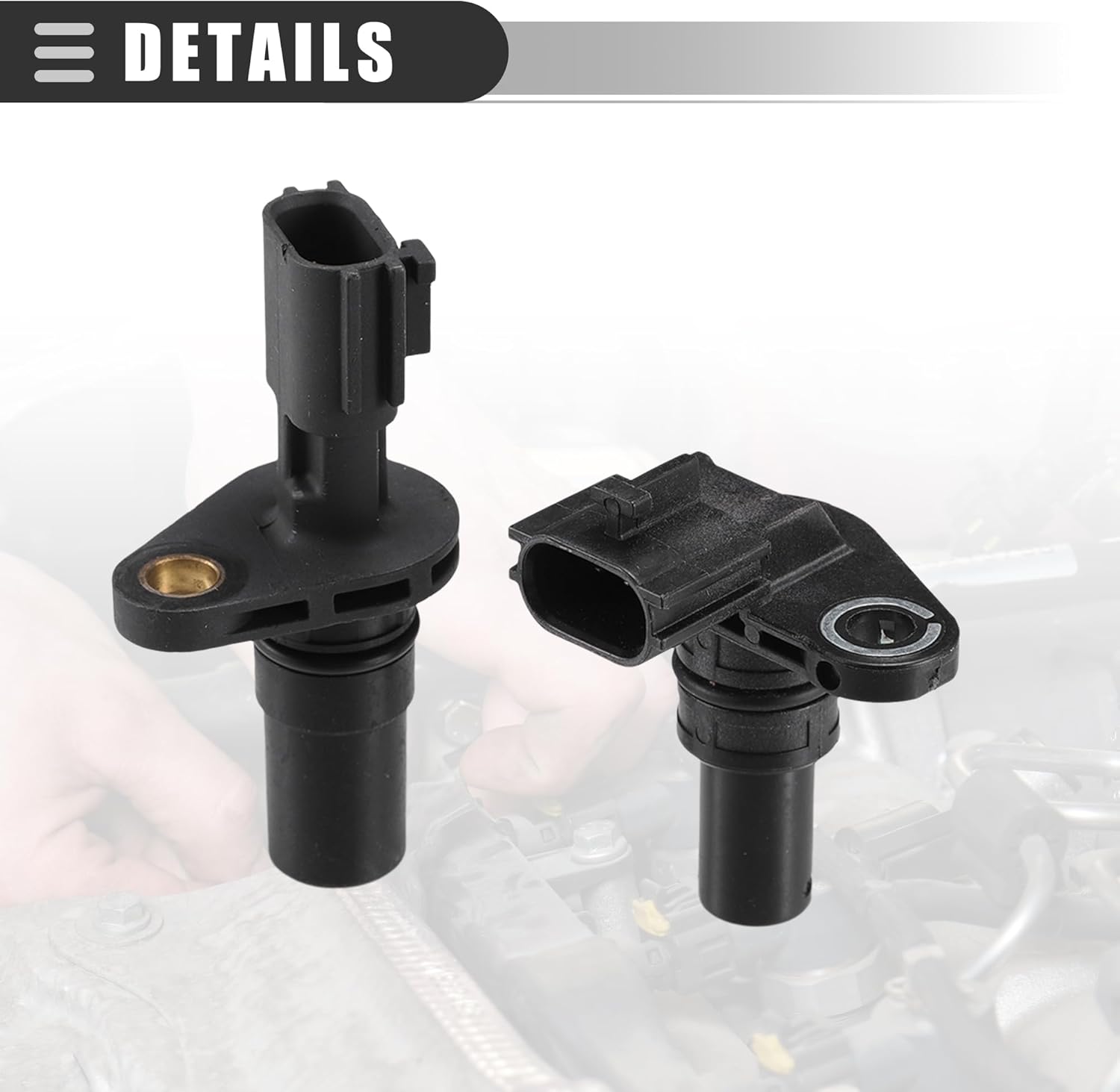 Motoforti Automatic Transmission Input Speed Sensor, Vehicle Speed Sensor, for Nissan Altima Rogue 2008-2012, No.319351XF00/319351XF01, Black, 2pcs