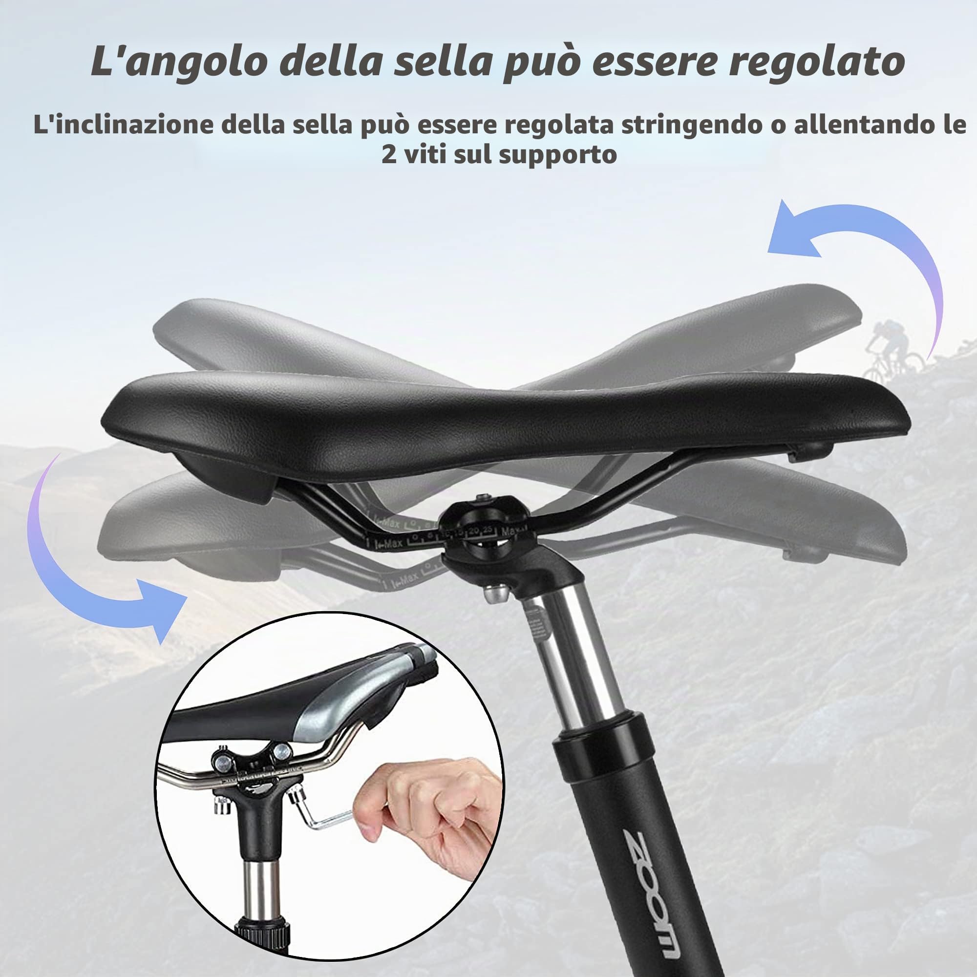 Jane Eyre Spring - Reggisella ammortizzato in Alluminio,Reggisella Ammortizzato Telescopico MTB di Alluminio, 27,2/30,8/31,6 per Bici elettrica, MTB, da Trekking, City Bike
