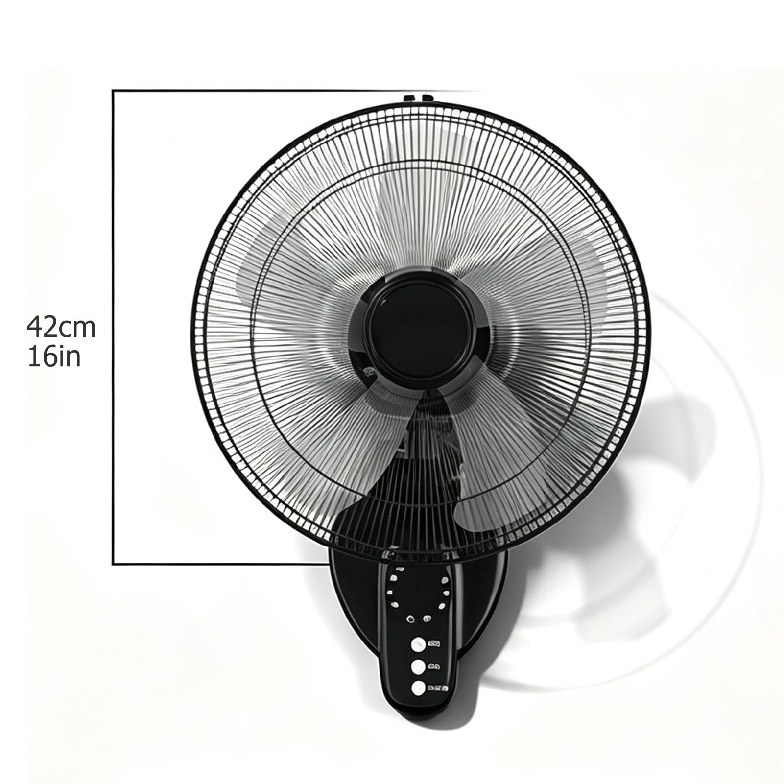 Ventilador de Pared con Temporizador y Mando a Distancia
