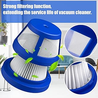 2 Pcs HEPA Filter Accessories for Eufy HomeVac H11 and H11 Pure & H20 Cordless Handheld Vacuum Cleaner