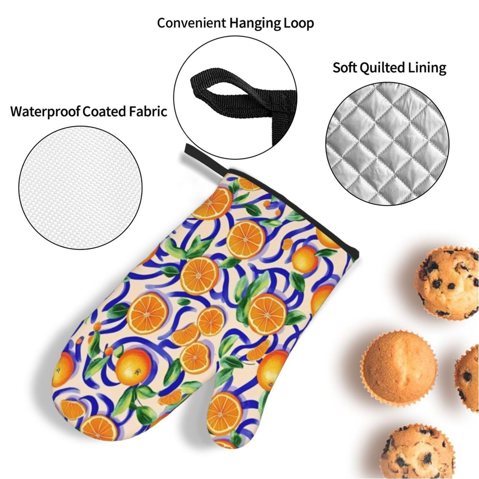 Guantes de Barbacoa Manoplas de Cocina Agarraderas Bolsillo Agarre Flexible