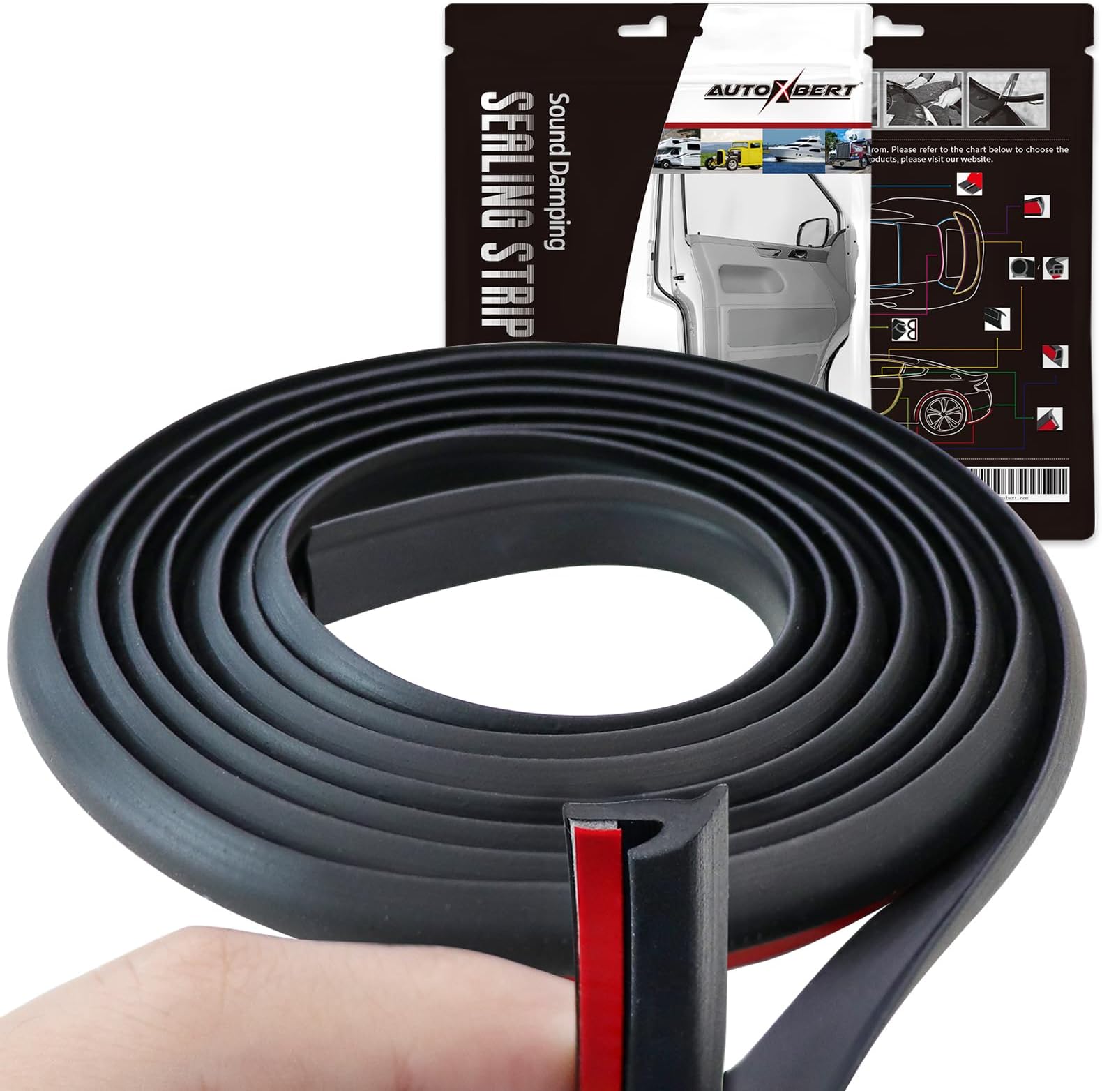 4M/13Ft T-Shape Car Seal Strip Universal Rubber Weather Draft Seal Strip Car Windshield Edge Moulding Sealing Strip Soundproof Bumper Headlight Lip Gap for Fiat Jeep Nissan Honda