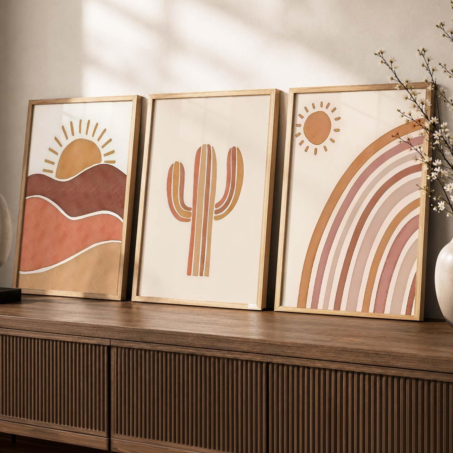 BOHO Wall Art Set - Modern Boho Decor Frames -13 BOHO Wall Art Set - Modern Boho Decor Frames -13