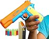 Toy Gun - Colt 1911-10 Colorful Soft Bullets - Ejecting Magazine - Slide Action Barrel – Training, Cosplay