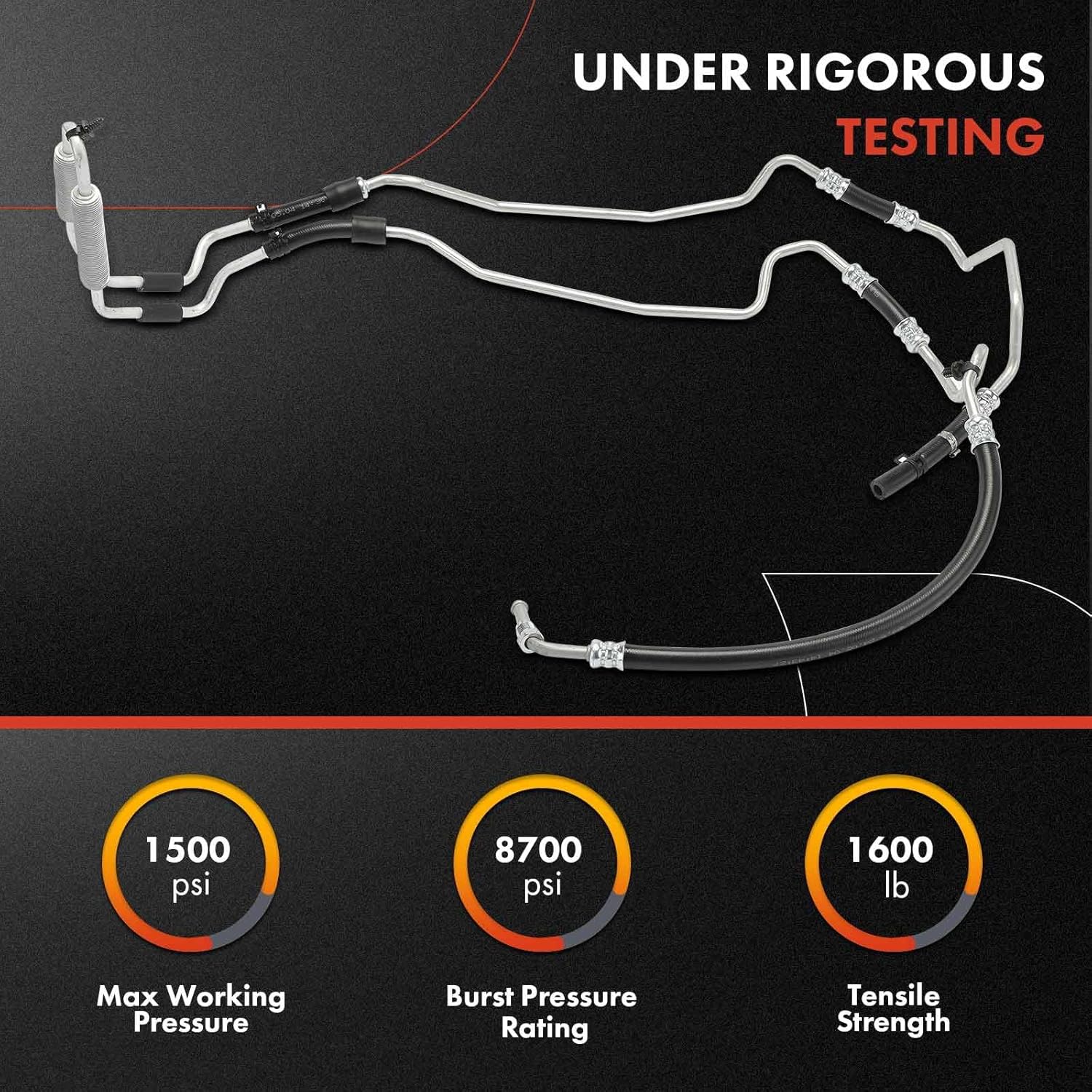 A-Premium Power Steering Hose Pressure Hose Line Assembly Compatible with Saturn Vue 2008 2009 2010, Gear To Reservoir